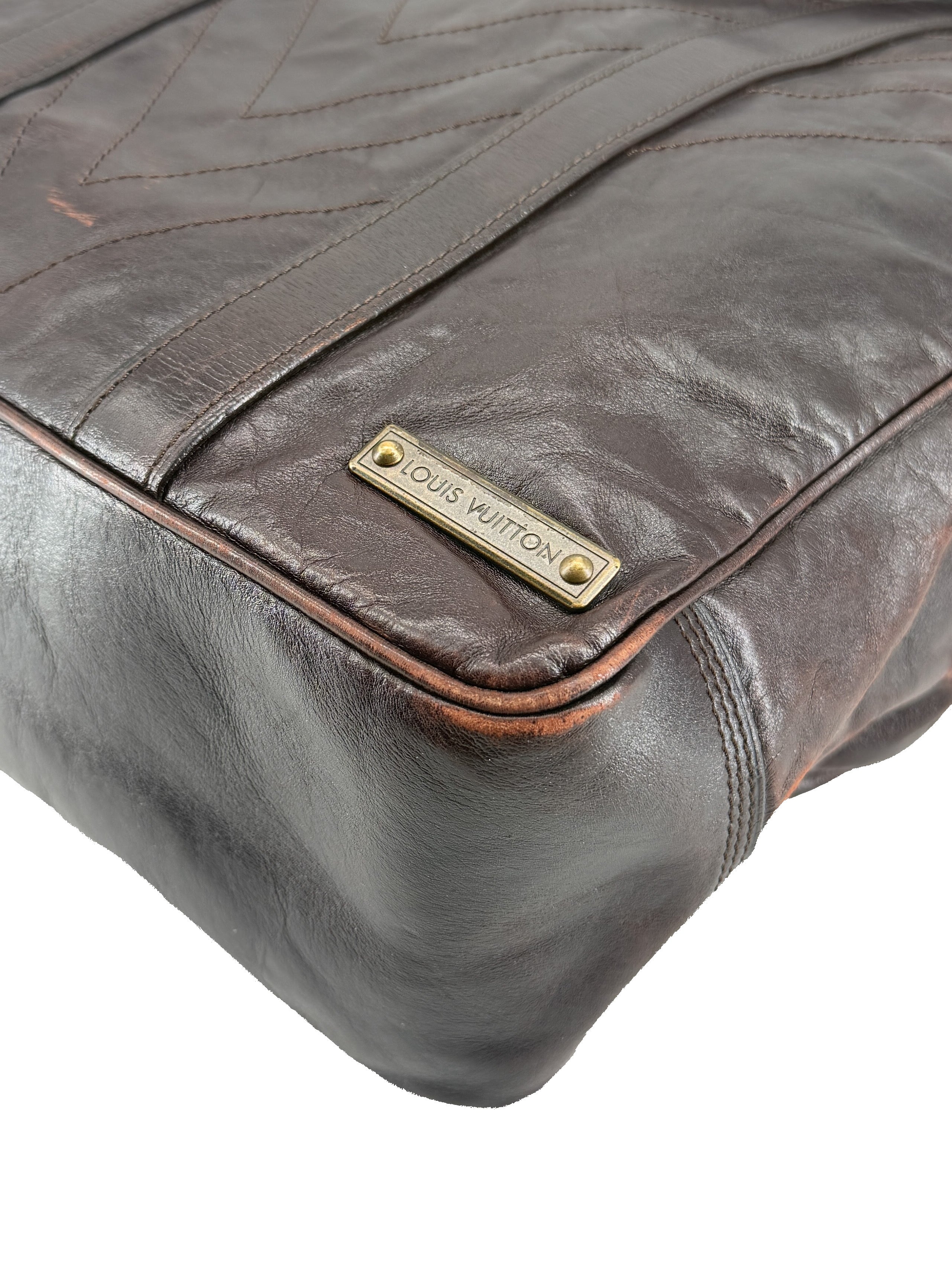 Louis Vuitton brown Soana Cabas Tote FO1017