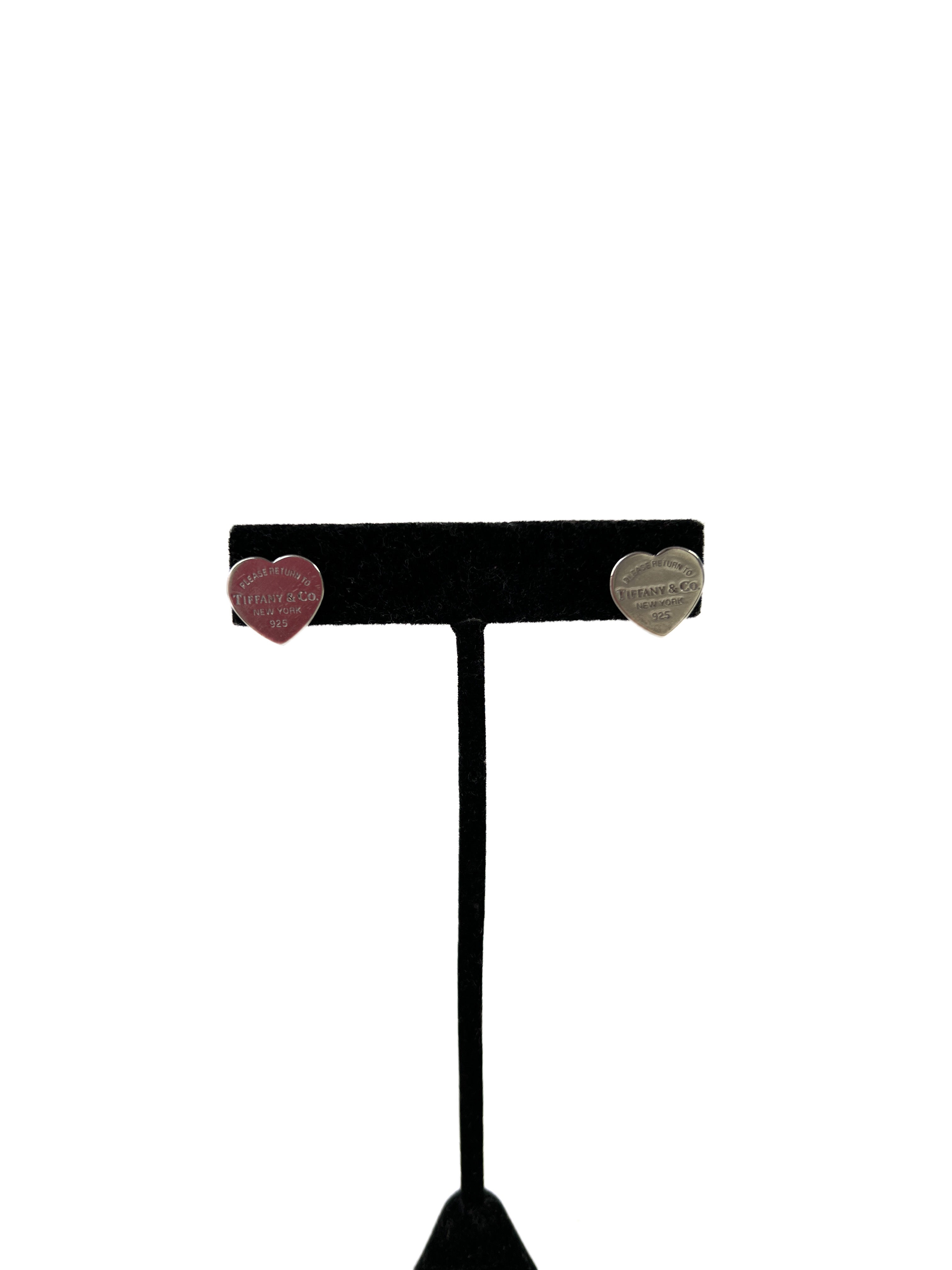 Tiffany & Co return to mini heart stud earrings