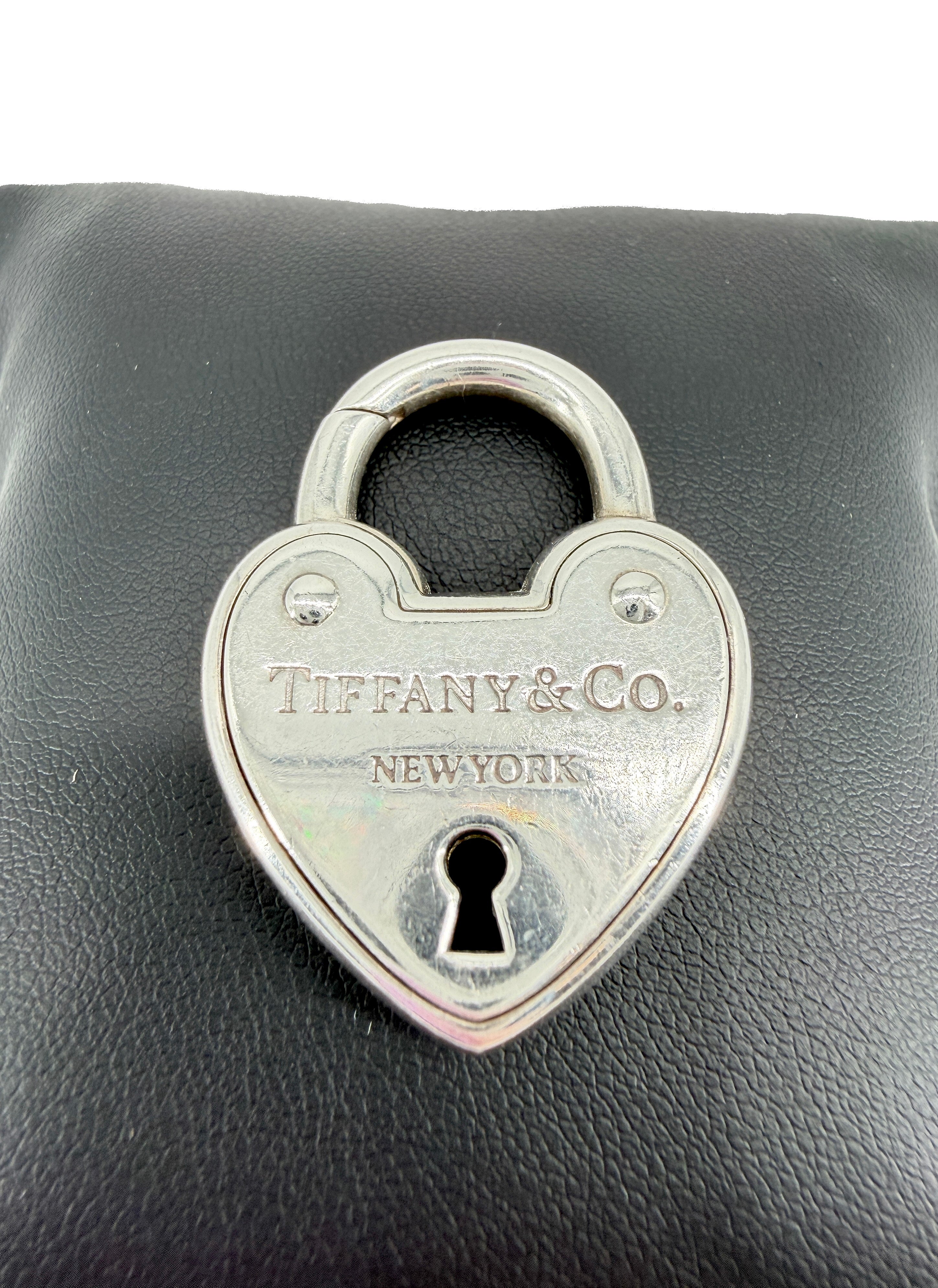 Tiffany & CO sterling silver heart lock charm