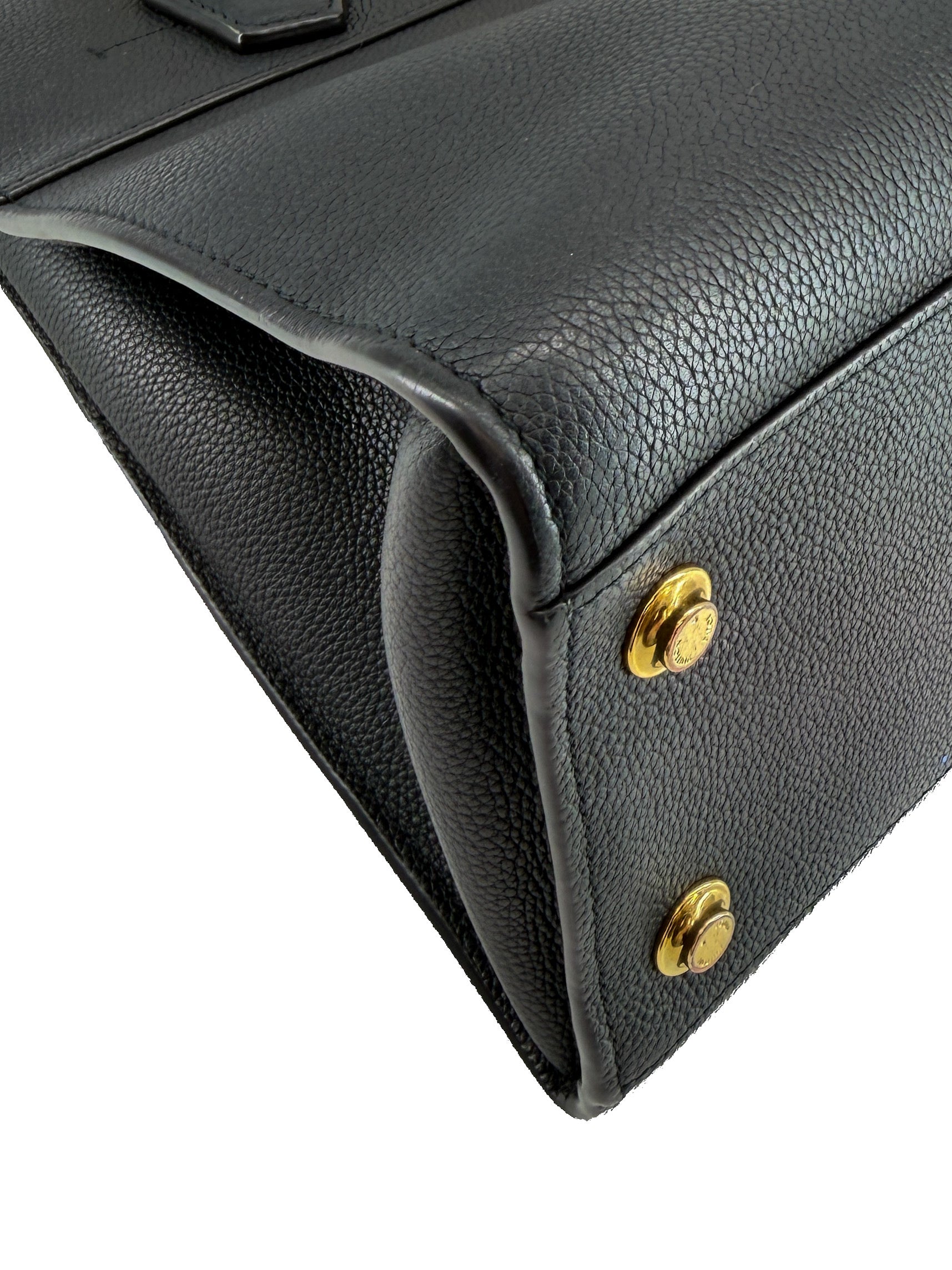 Louis Vuitton black leather City Steamer MM