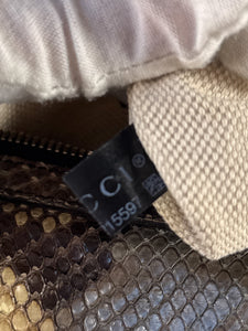 Gucci python medium soho chain hobo bag