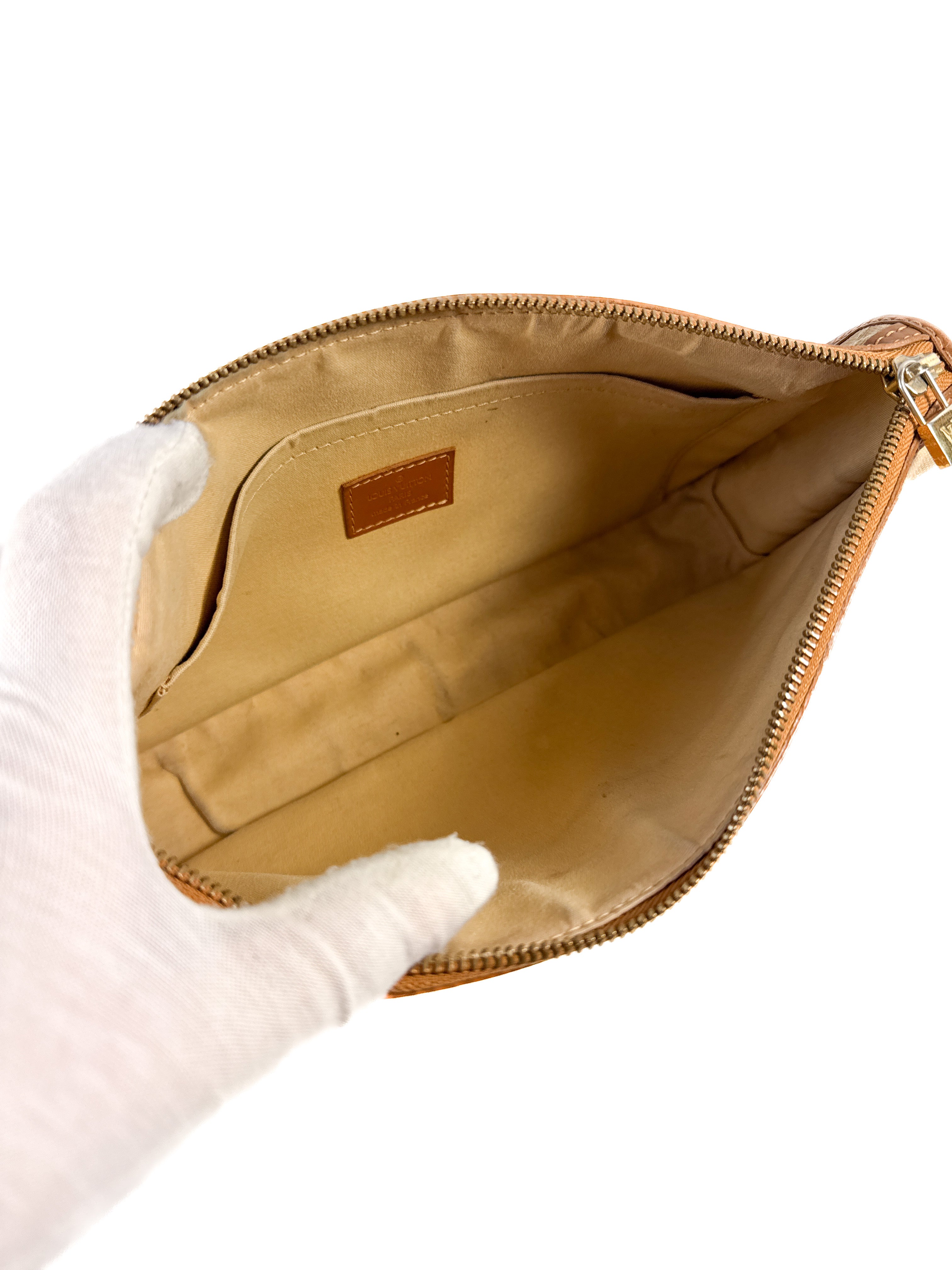 Louis Vuitton beige monogram mini pochette Kathleen TH0074