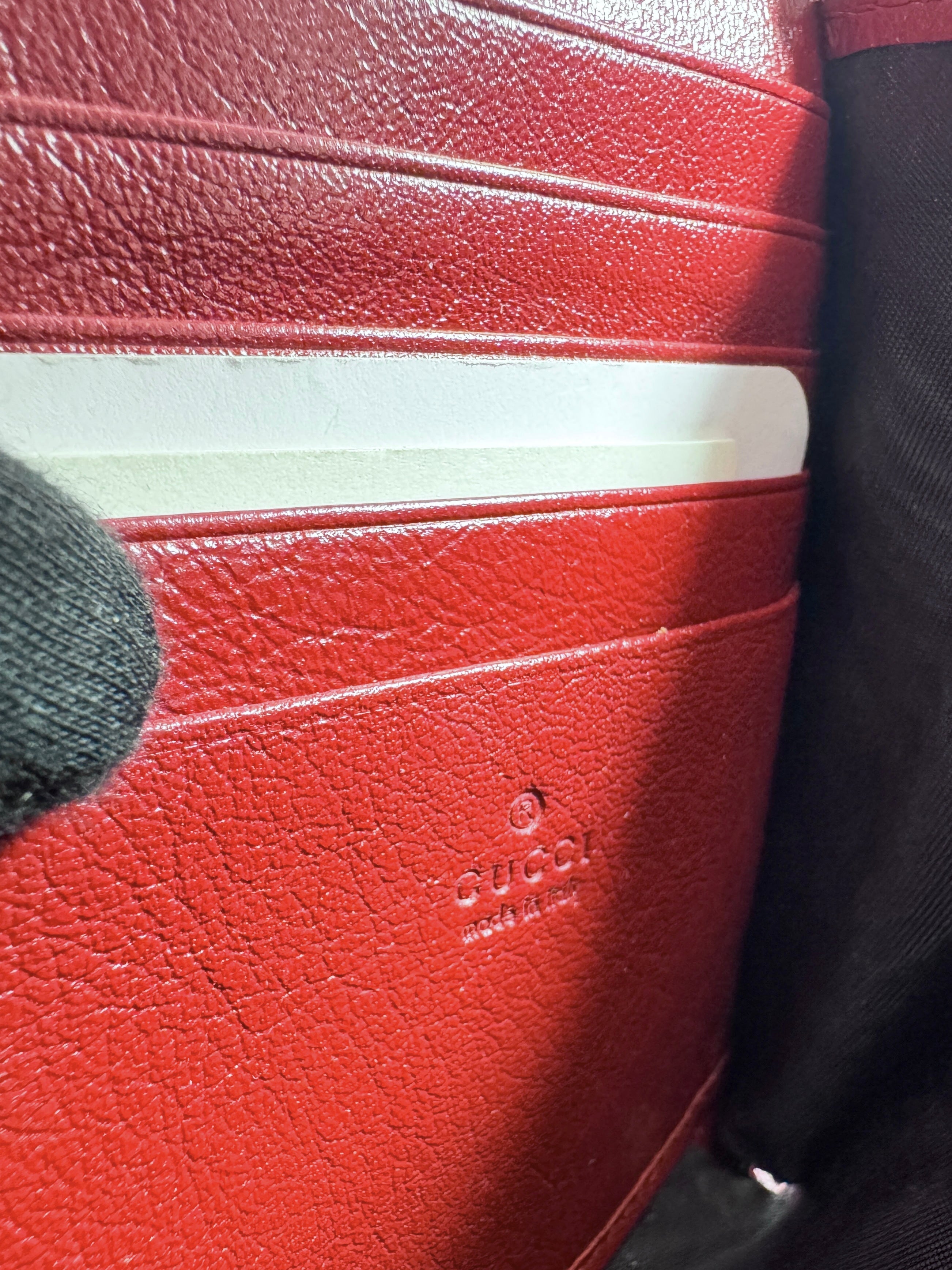 Gucci  tweed GG monogram Mini Dionysus chain wallet  493075