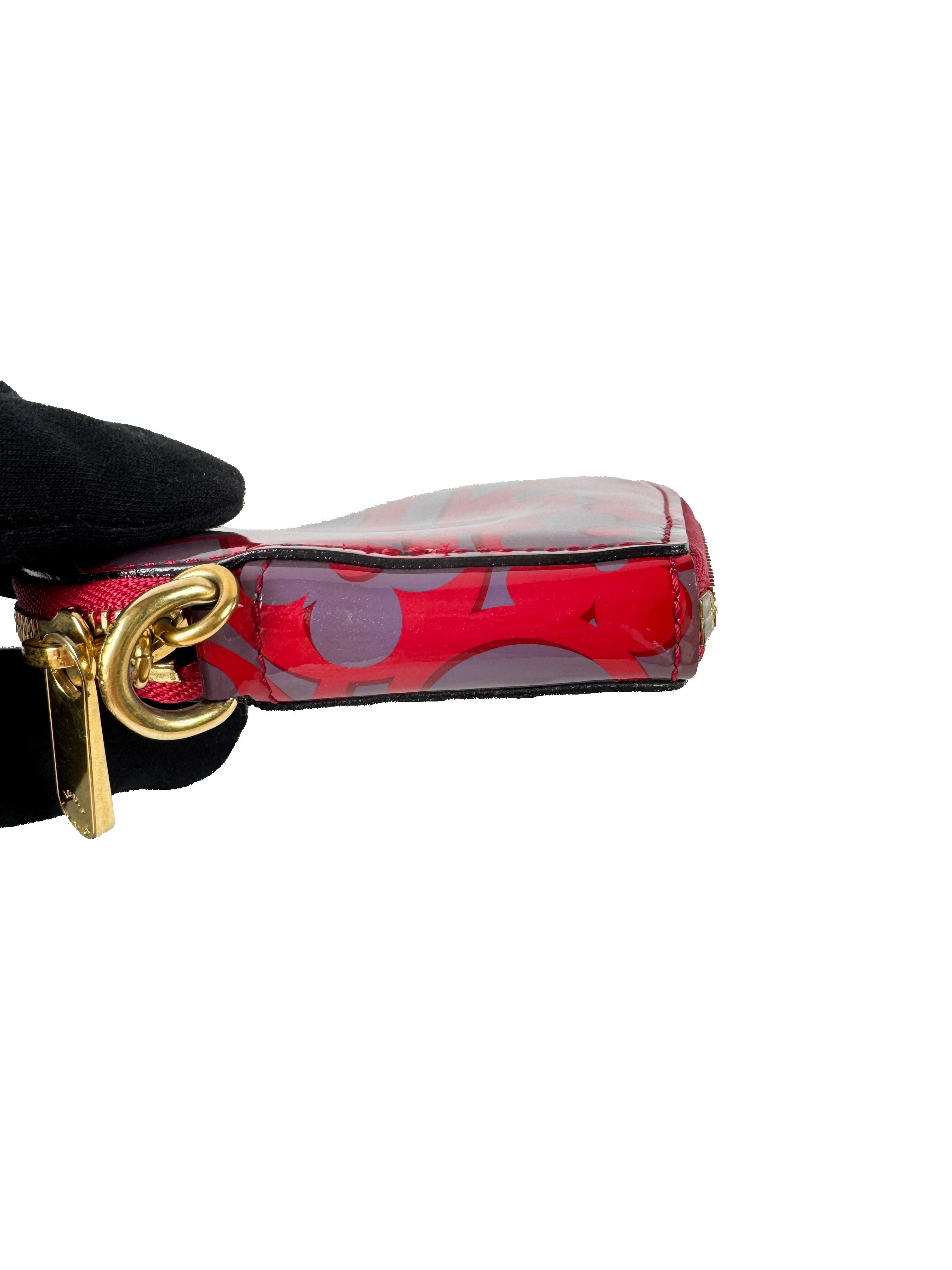 Louis Vuitton patent sweet monogram coeur heart coin purse TS4183