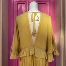 Free People yellow long dress size M