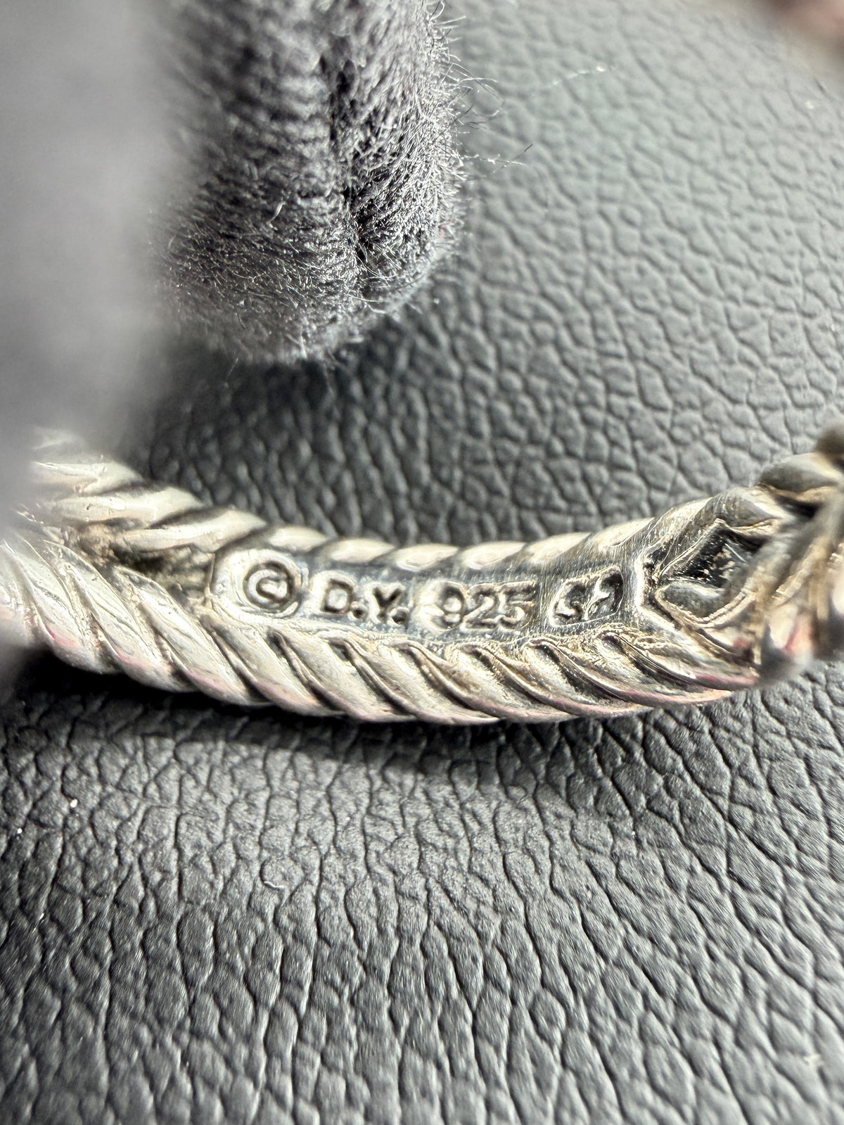 David Yurman sterling silver black onyx Petite Albion ring