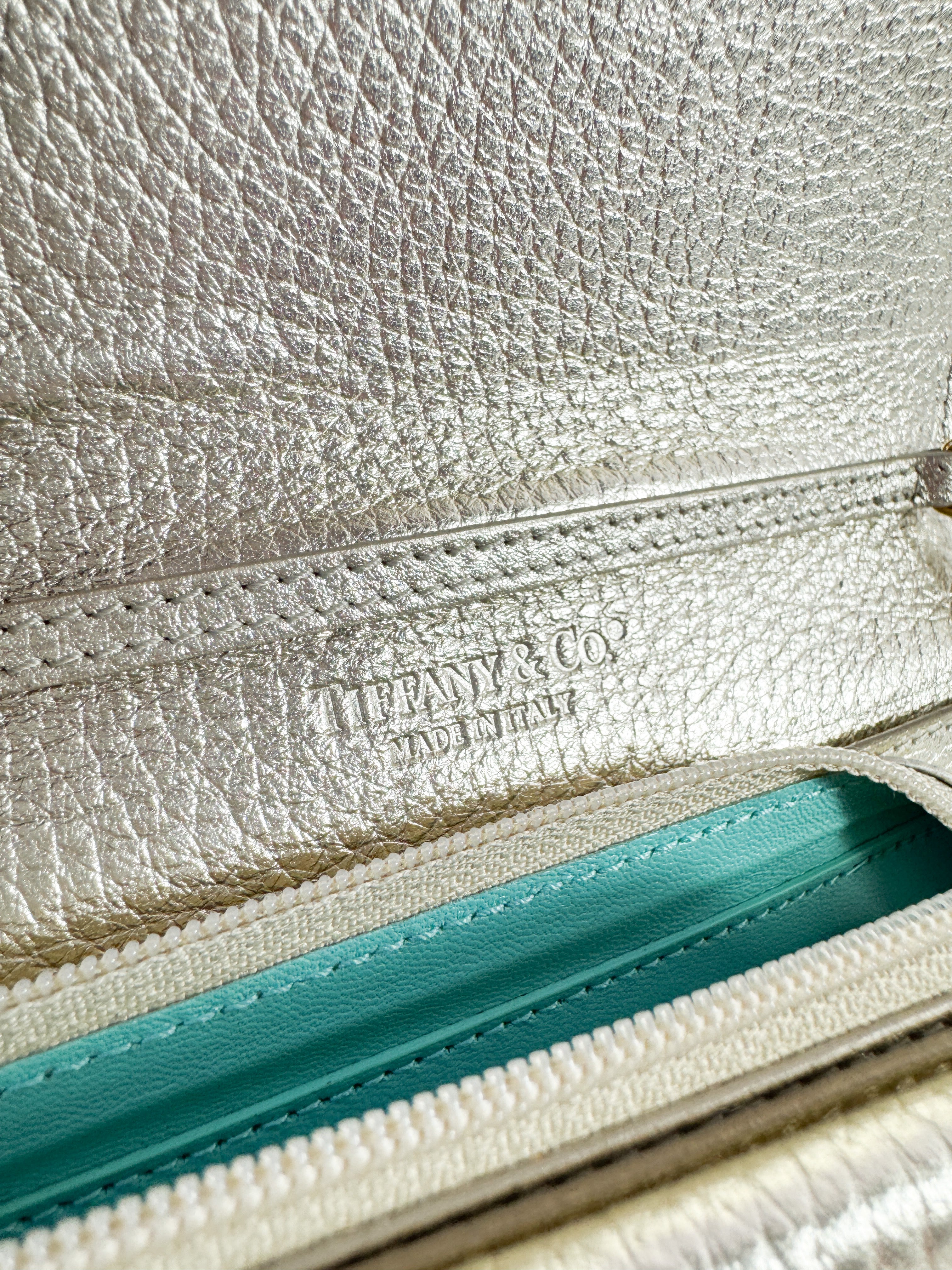 Tiffany & Co gold metallic leather wristlet - My Girlfriend's Wardrobe LLC