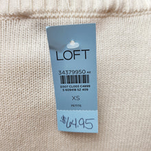 Ann Taylor LOFT cream lightweight sweater size XSP NWT