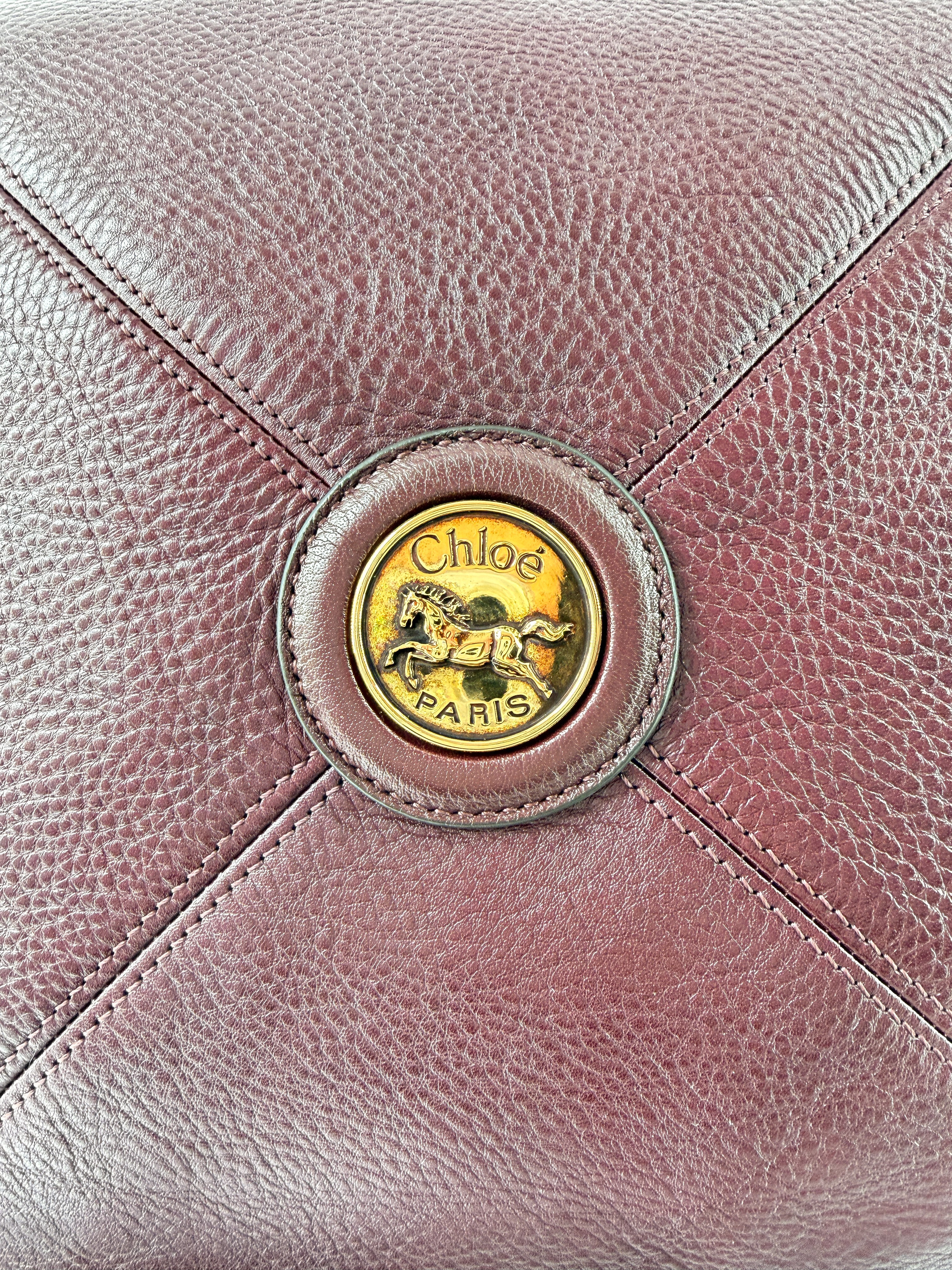 Chloé burgundy medium Balloon Hobo shoulder bag 042511665