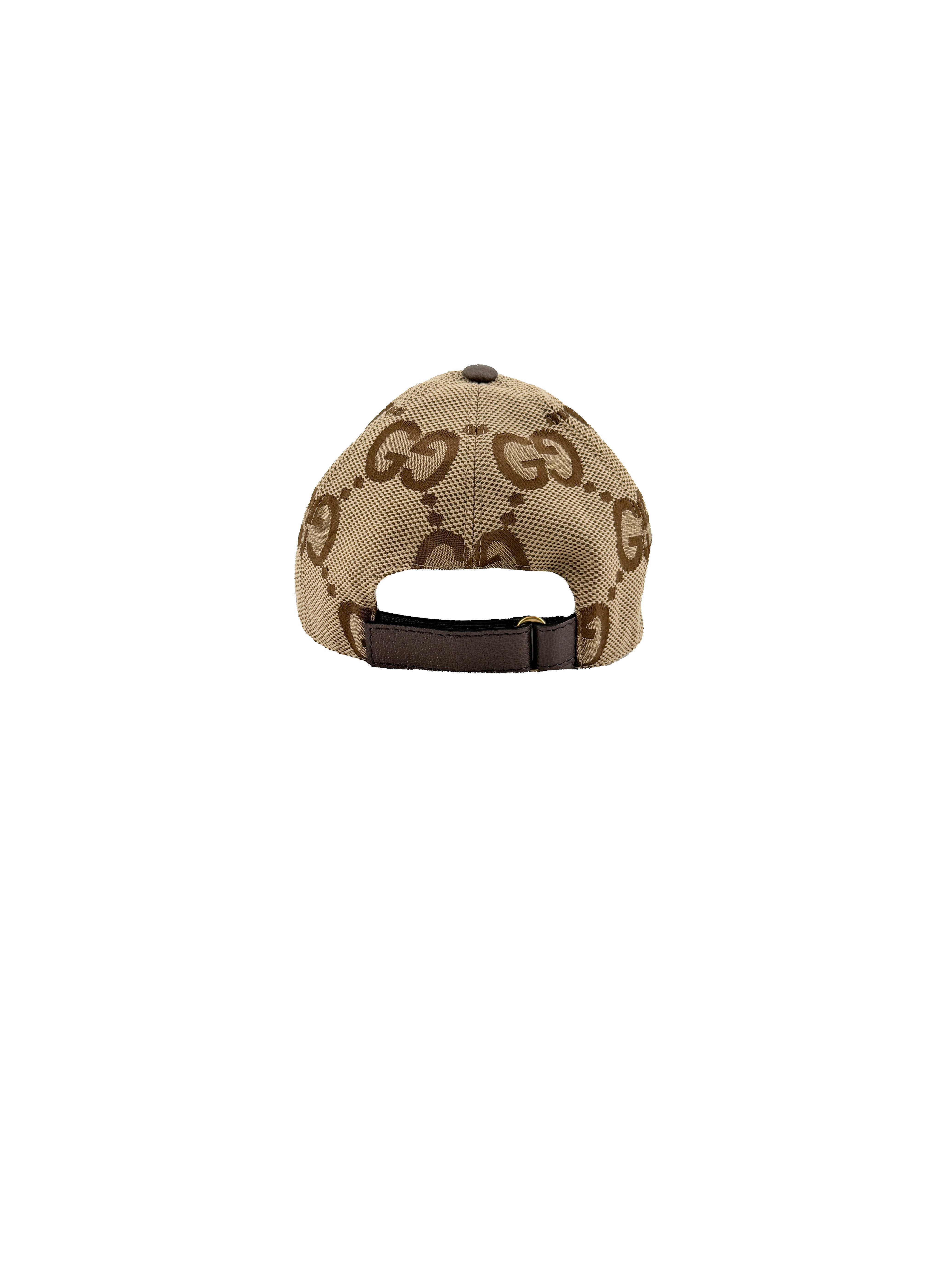 Gucci brown jumbo GG hat size M, 681264 3HAGJ