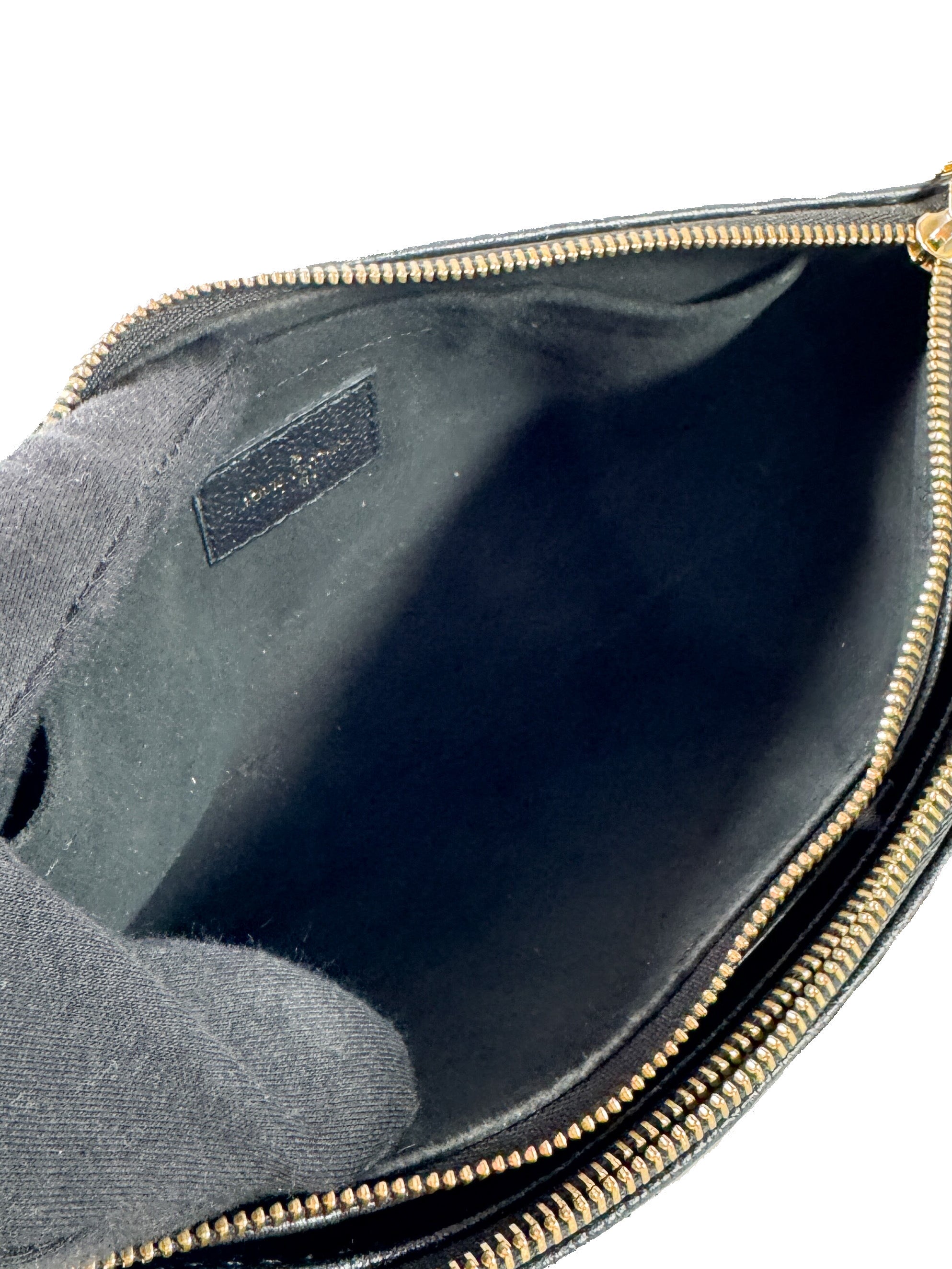 Louis Vuitton black empreinte giant multi pochette accessories (NFC)