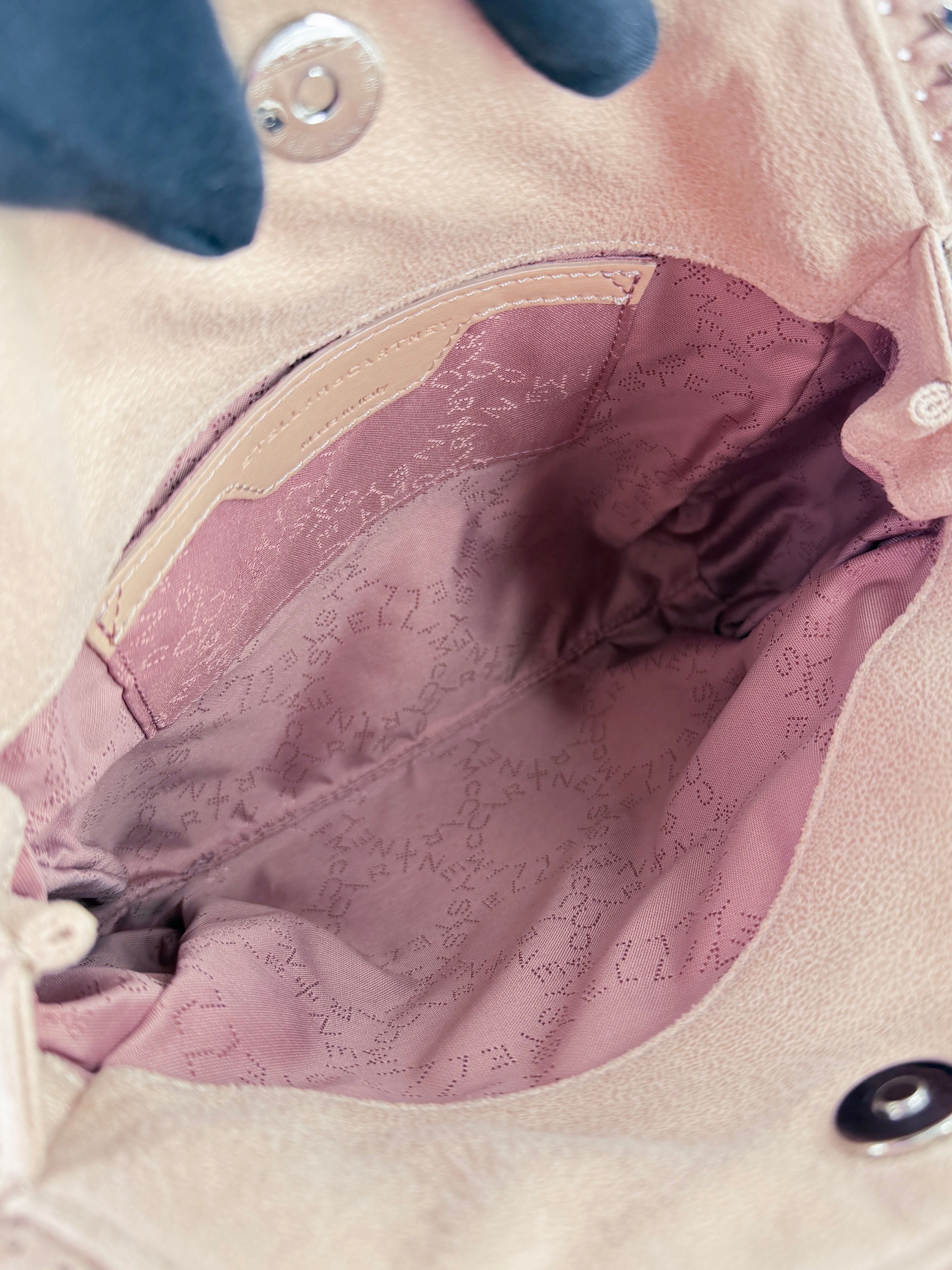 Stella McCartney Falabella blush pink mini tote