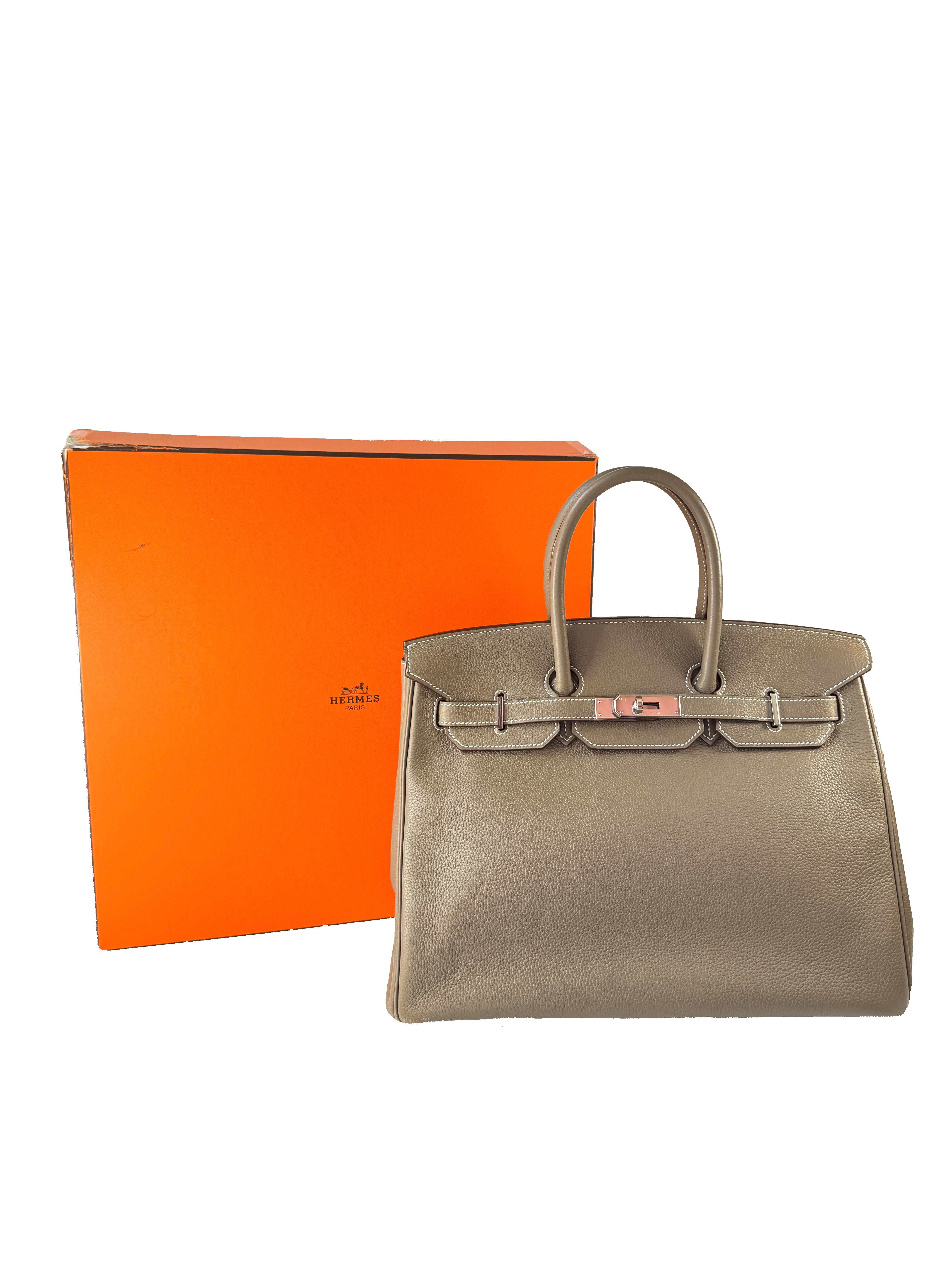 Hermès togo Birkin 35 Etoupe