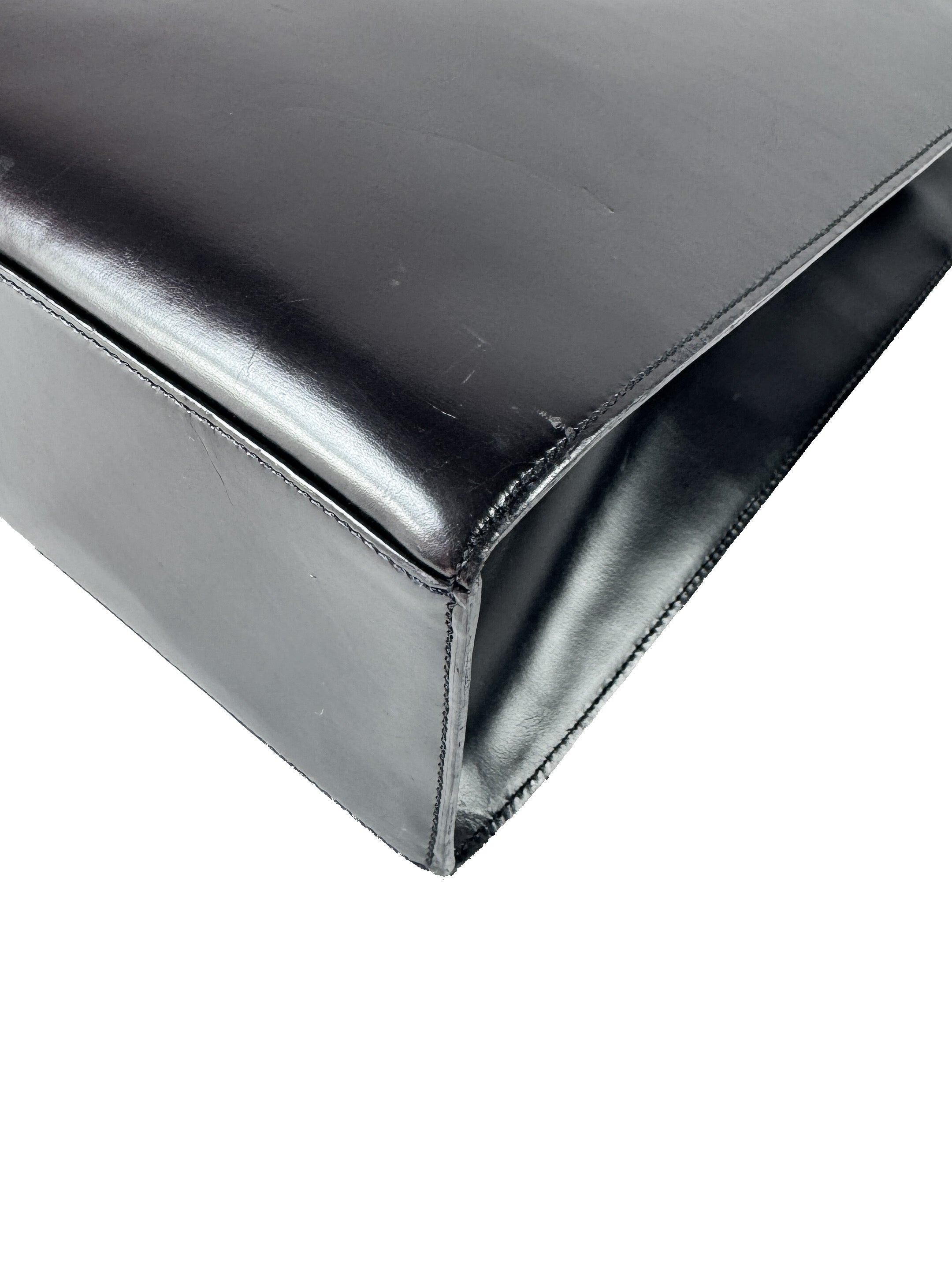 Cartier black leather Panthere tote EBCK