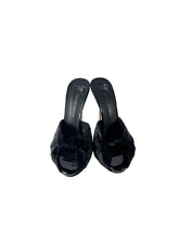 Giuseppe Zanotti black Bridget velvet mules size 37.5 BOX