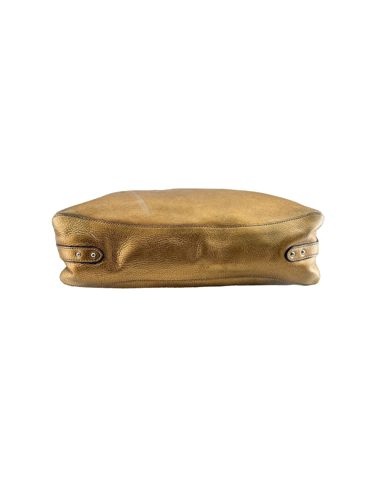 Prada gold metallic leather shoulder bag *as is*