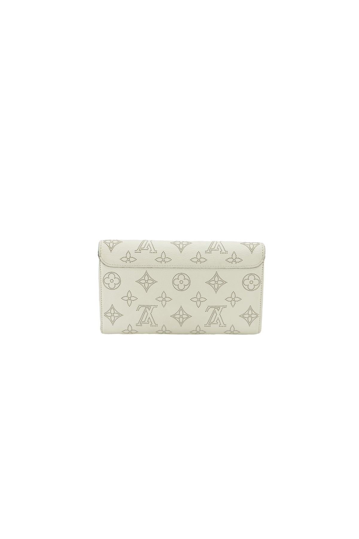 Louis Vuitton white Mahina leather Iris wallet TN5104