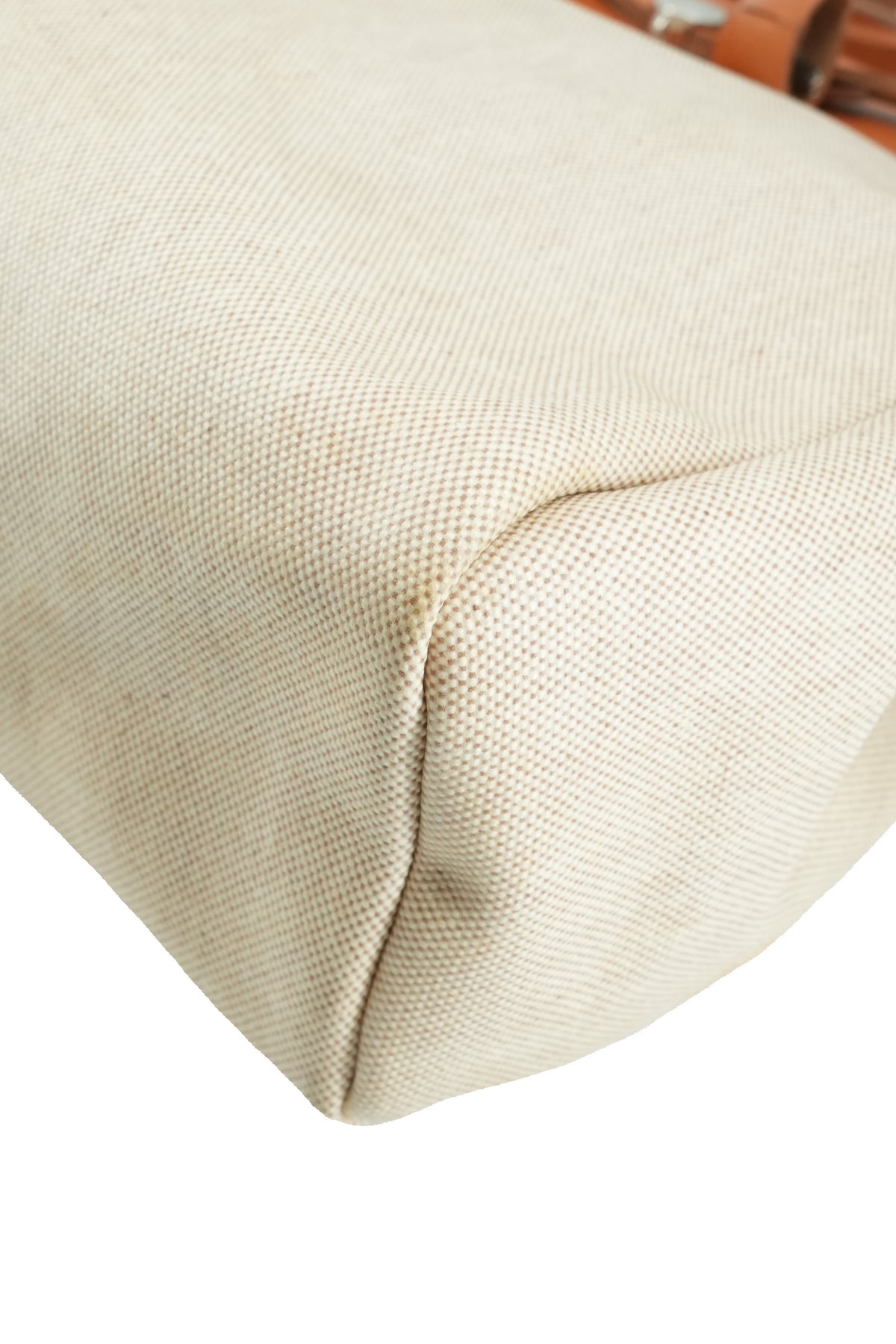 Hermès cream canvas Herbag with extra shell