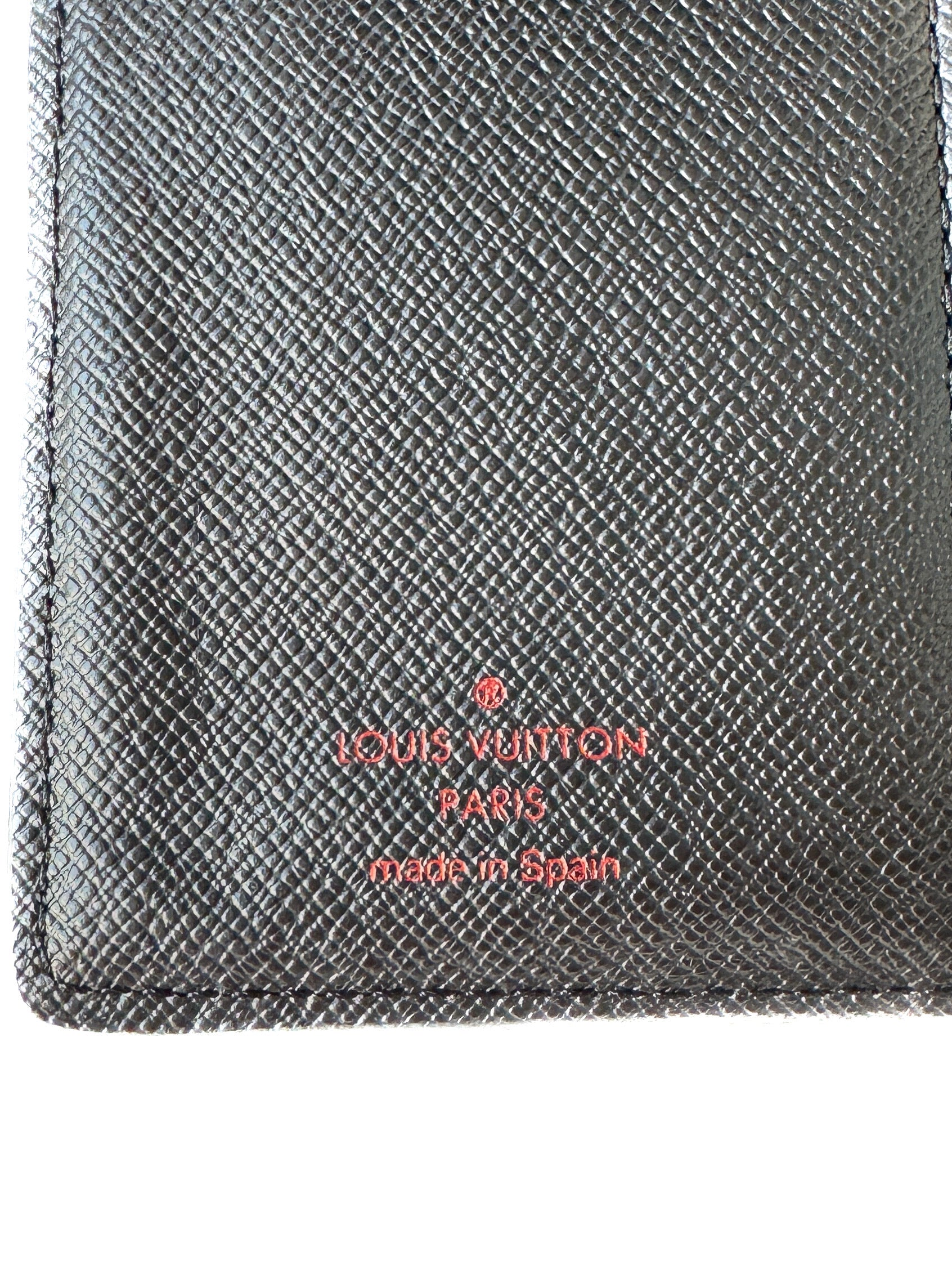 Louis Vuitton black epi agenda PM CA1021