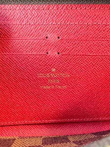 Louis Vuitton damier ebene Clemence wallet SF0281
