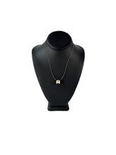 Hermès silver/white Cage d' H necklace
