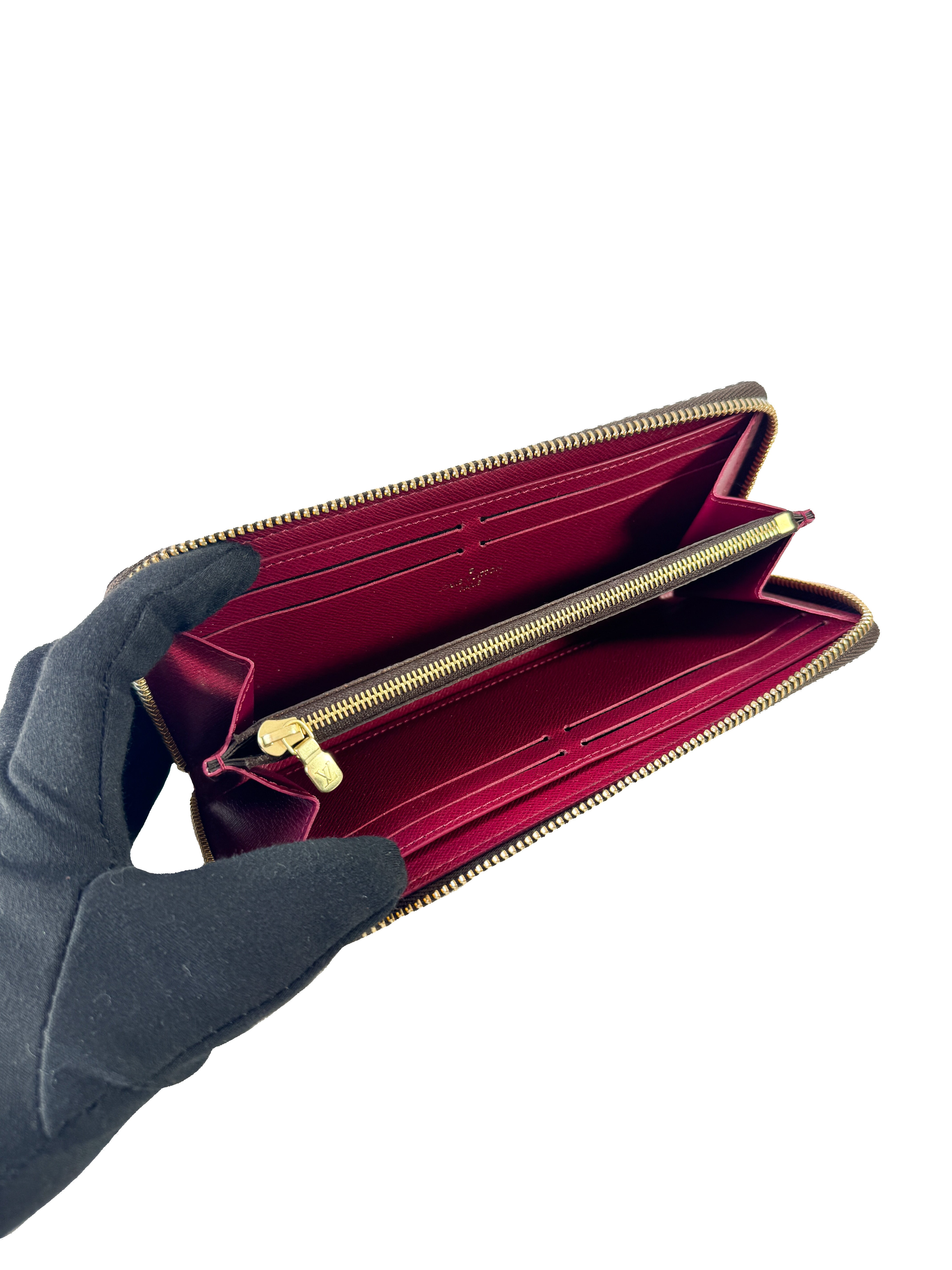 Louis Vuitton monogram fuschia Clemence wallet (NFC)