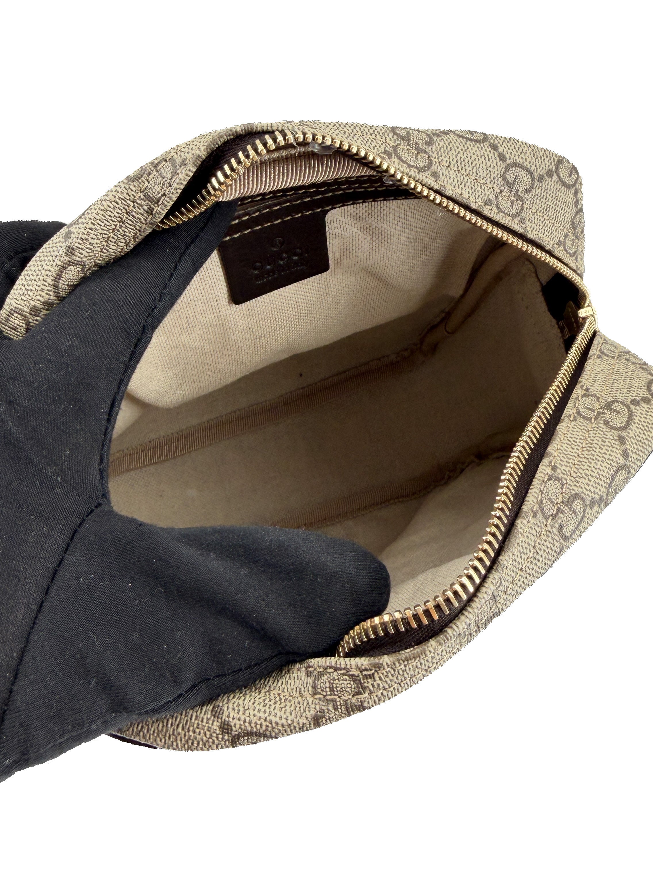Gucci brown coated canvas crossbody 233268 525040