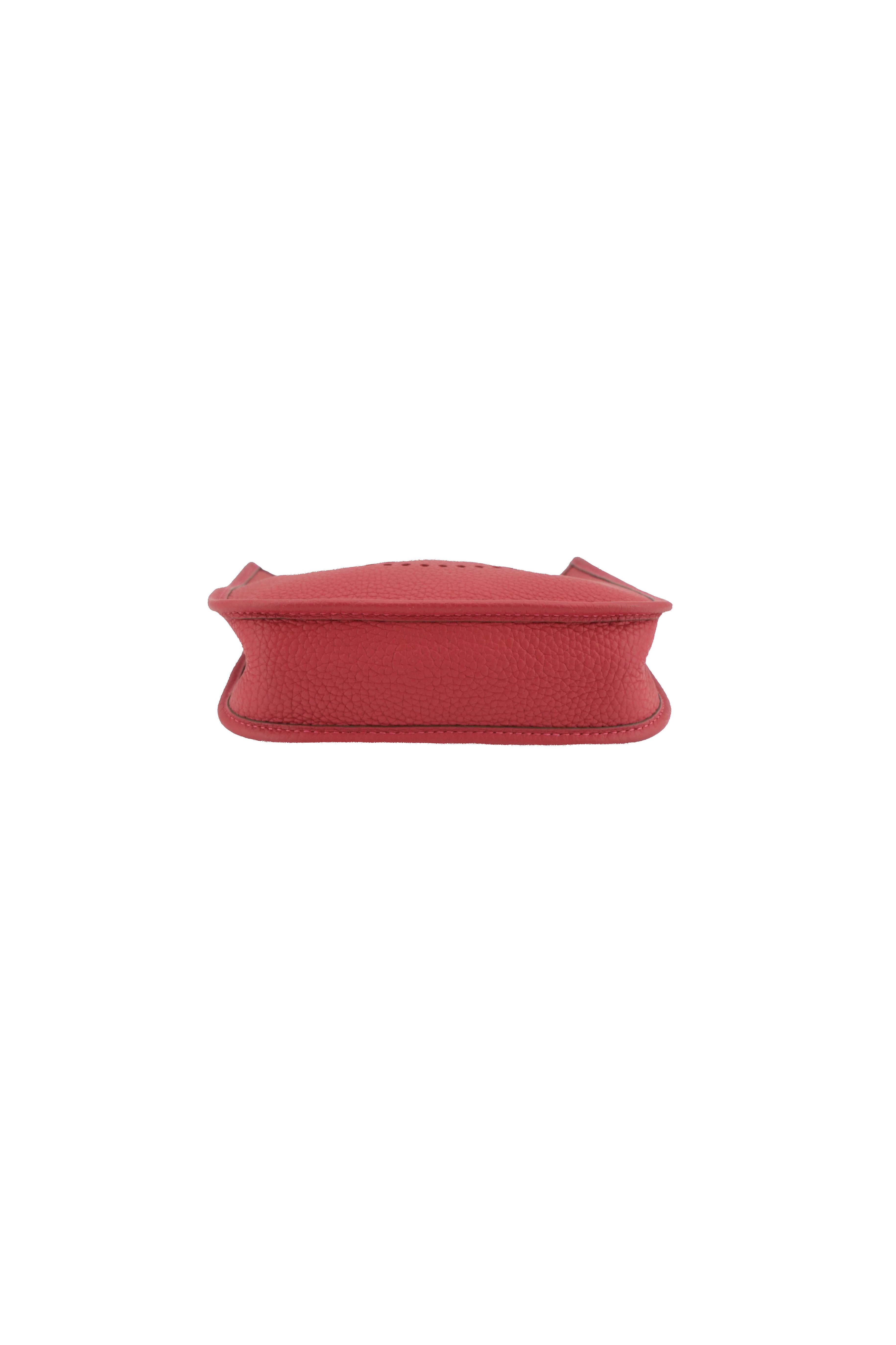 Hermès red Clemence evelyne 16 TPM B