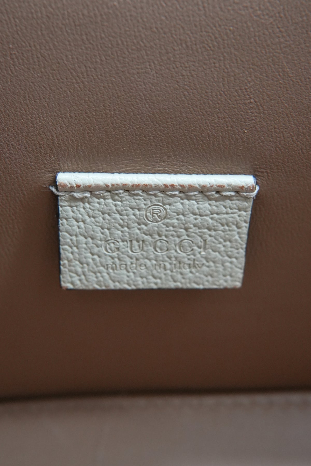 Gucci GG Supreme small Padlock bamboo top handle