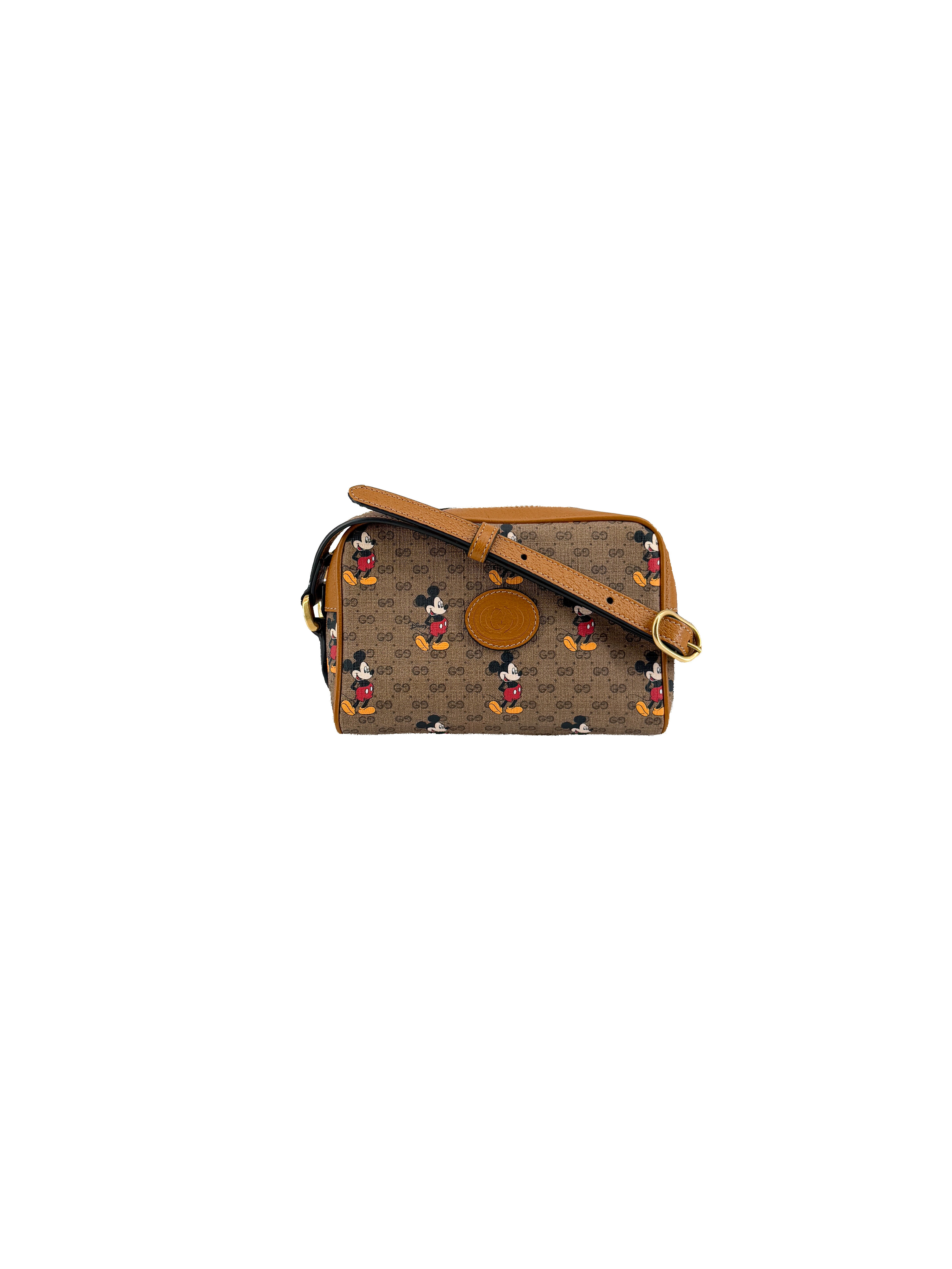 Gucci brown micro GG Mickey crossbody 602536 584046