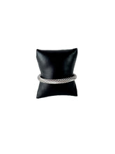 David Yurman 7mm sterling silver, 14k gold, black onyx cable classic