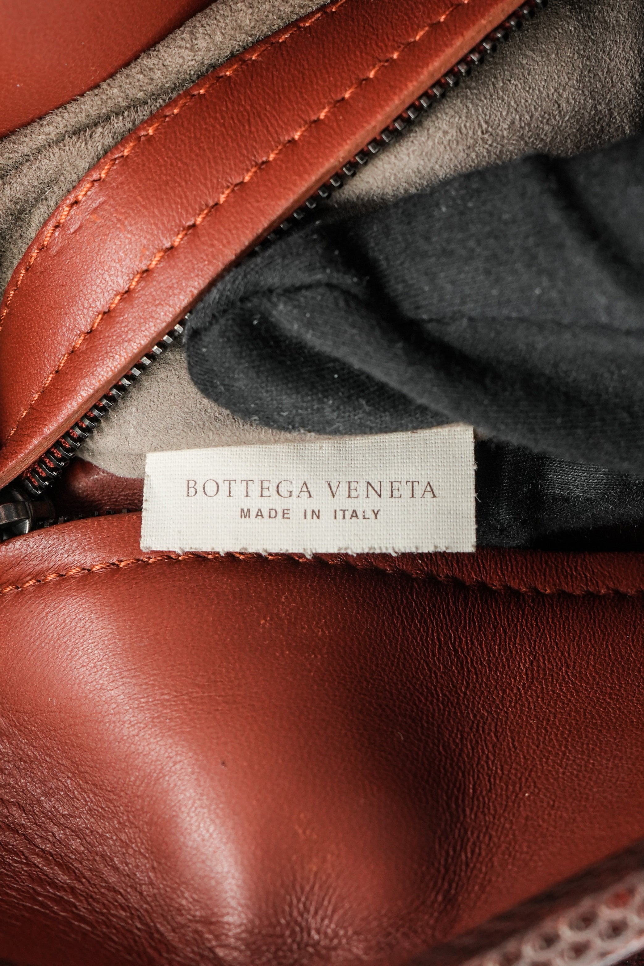 Bottega Veneta dark red python tote 6314