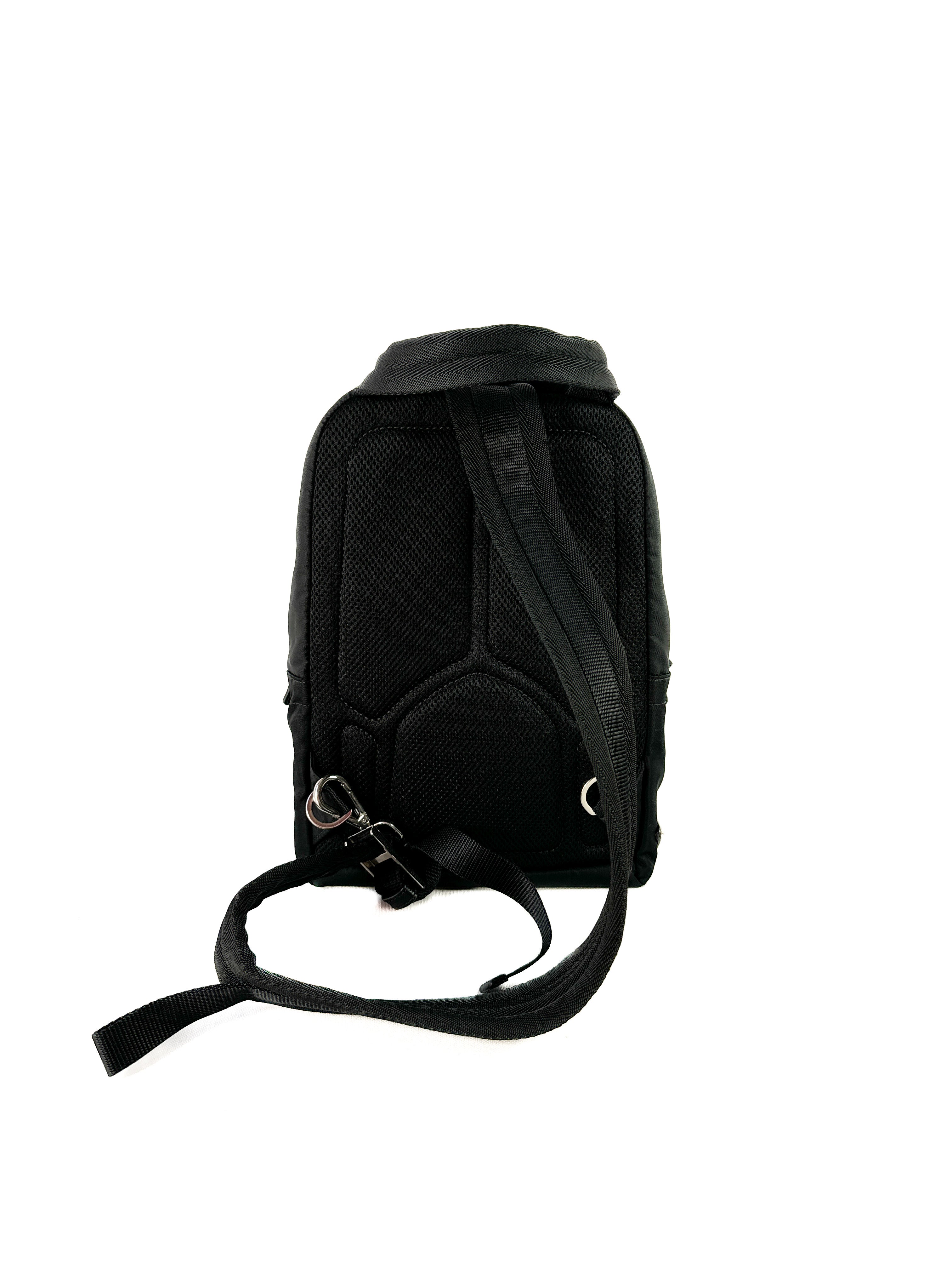Prada black nylon Tessuto sling backpack **as is**
