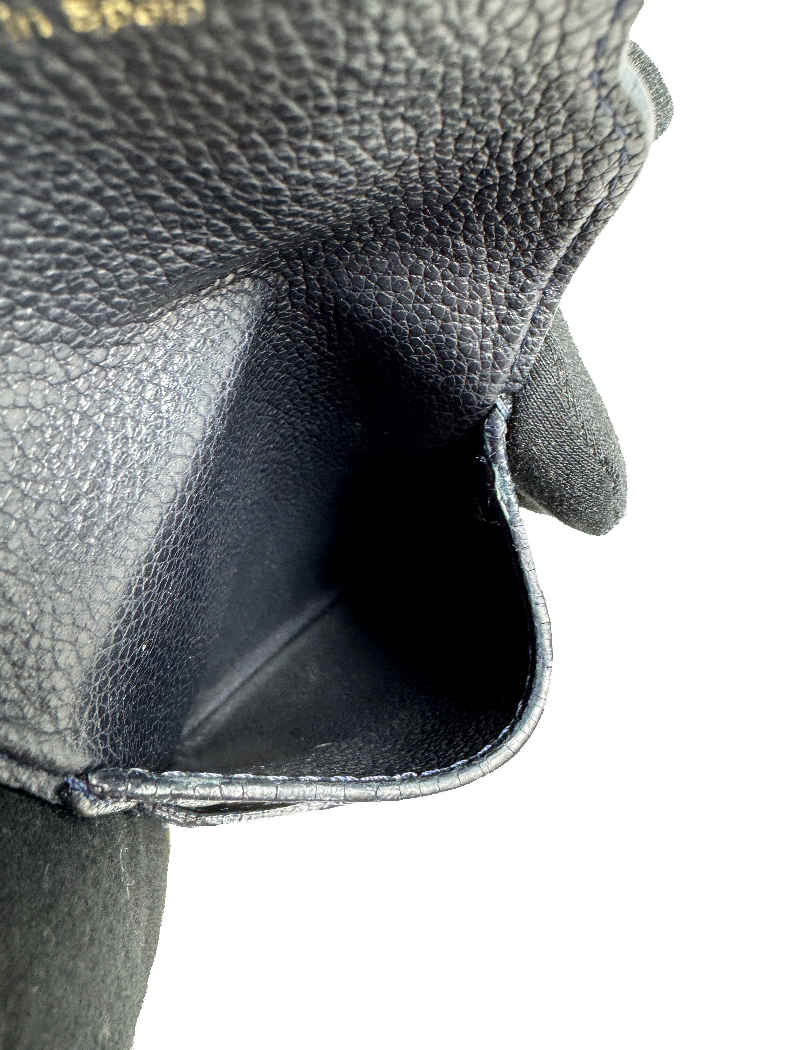 Louis Vuitton dark navy empreinte leather cigarette case  CA1122