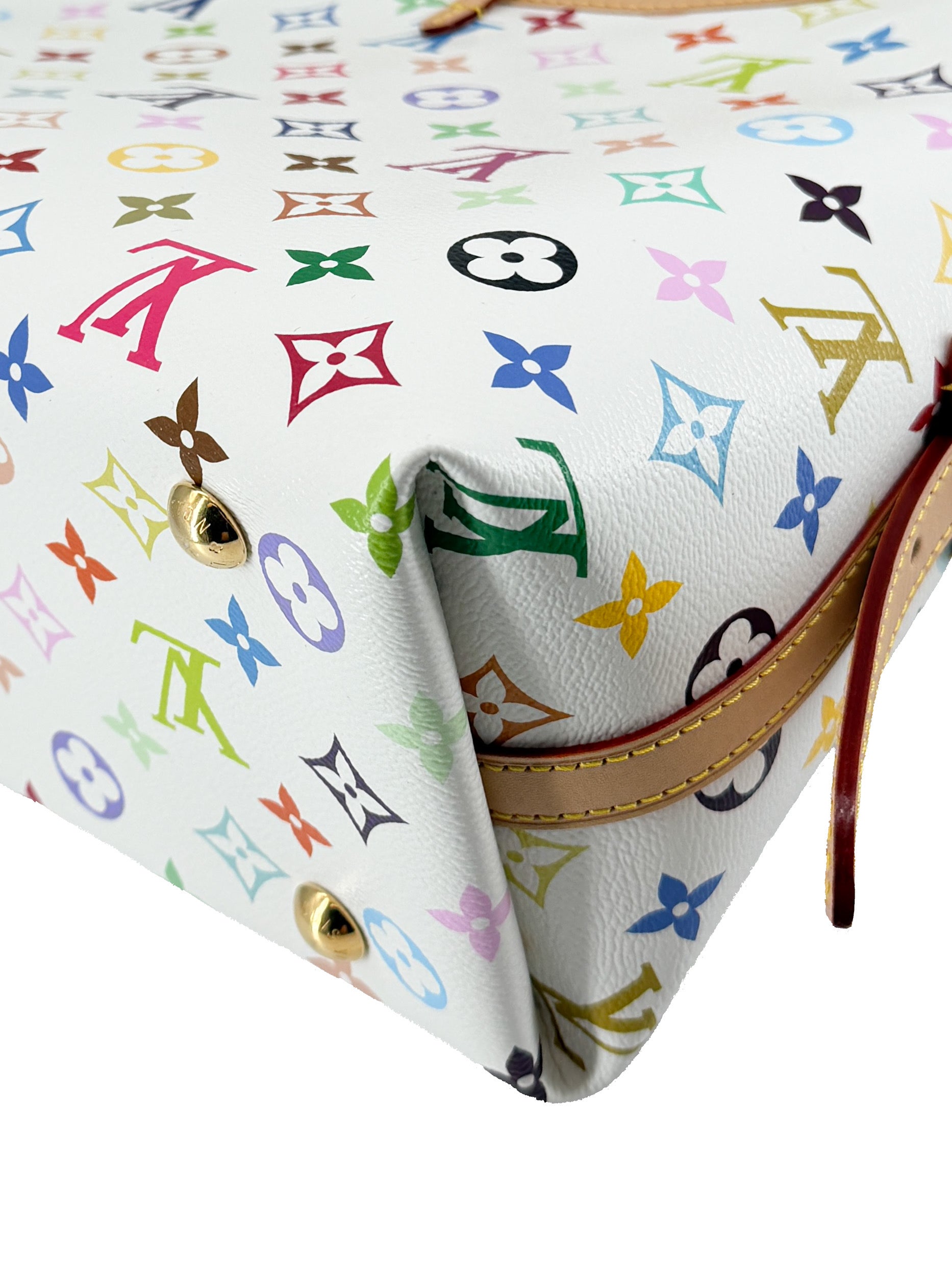 Louis Vuitton x TM white multicolor carryall NFC