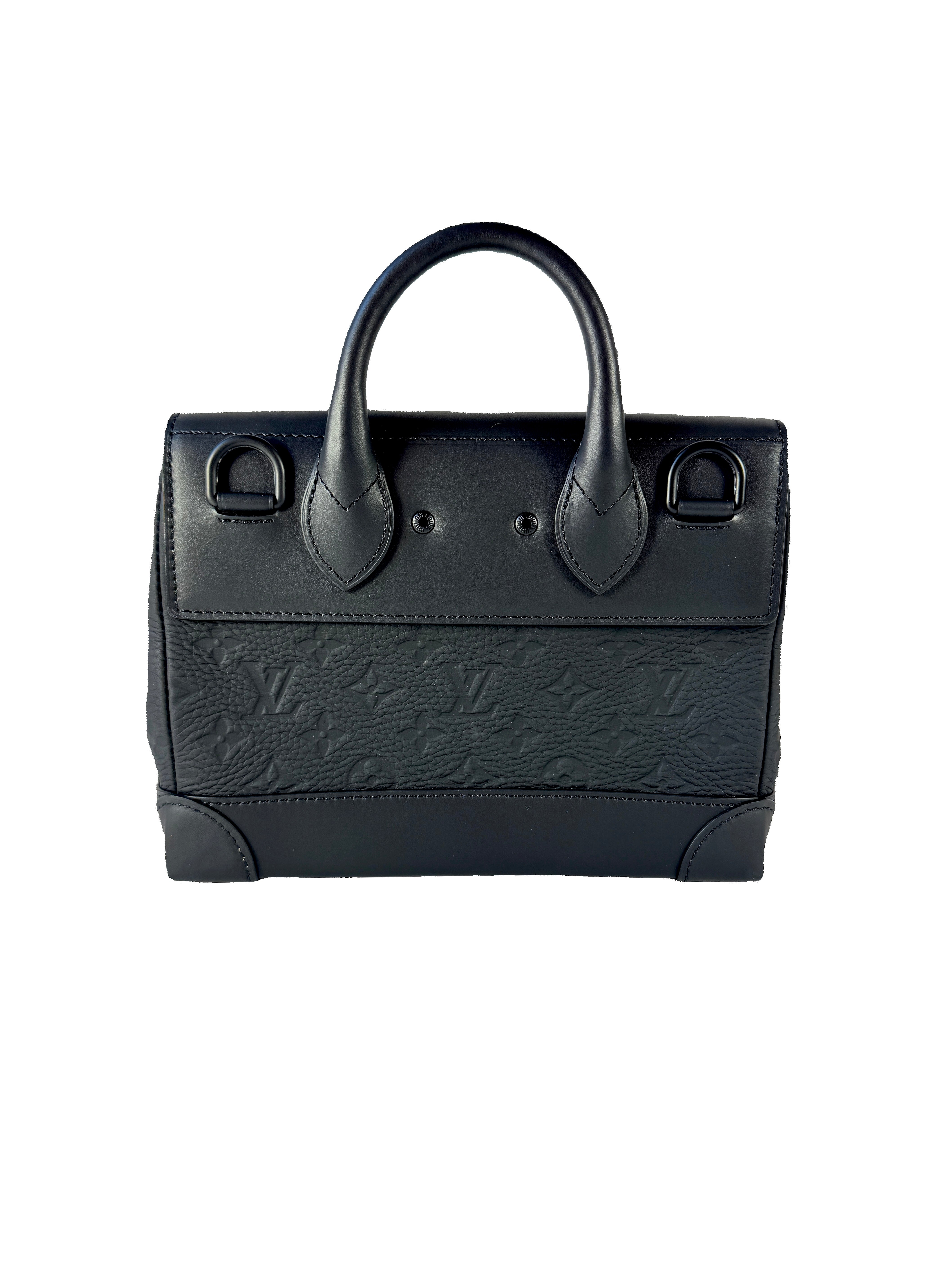 Louis Vuitton Steamer Crossbody Bag Monogram Taurillon Leather PM black (NFC)