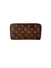 Louis Vuitton monogram red interior Zippy Wallet NM LM3189