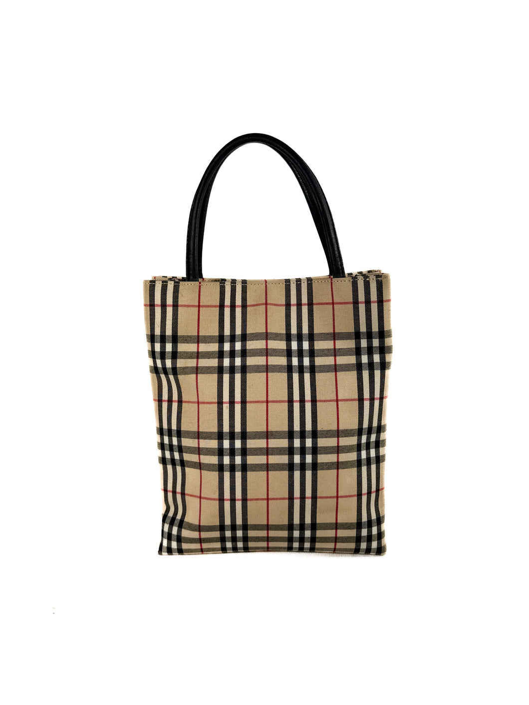 Burberry nova check mini canvas tote