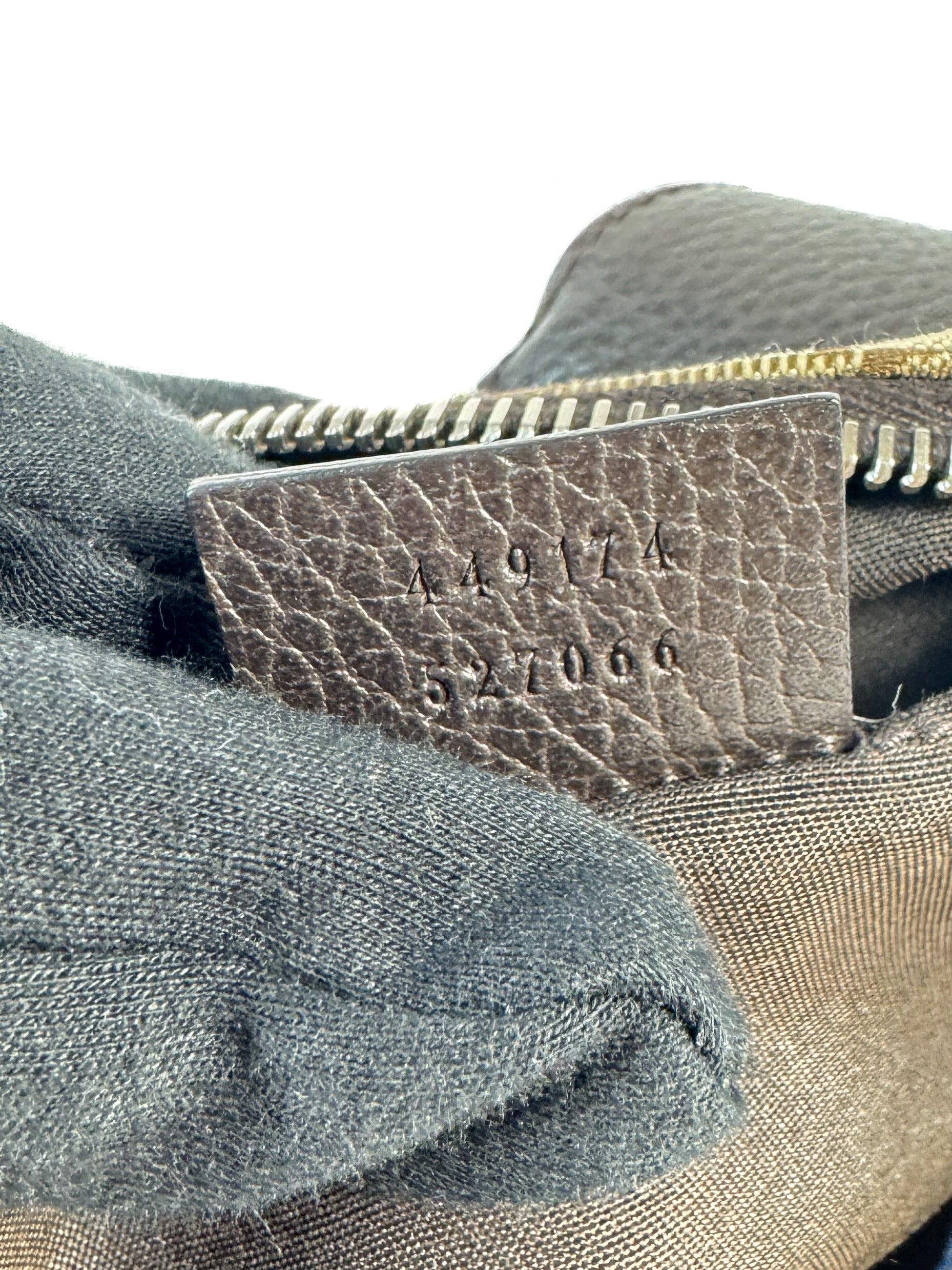 Gucci brown GG monogram waist belt bag 449174 527066