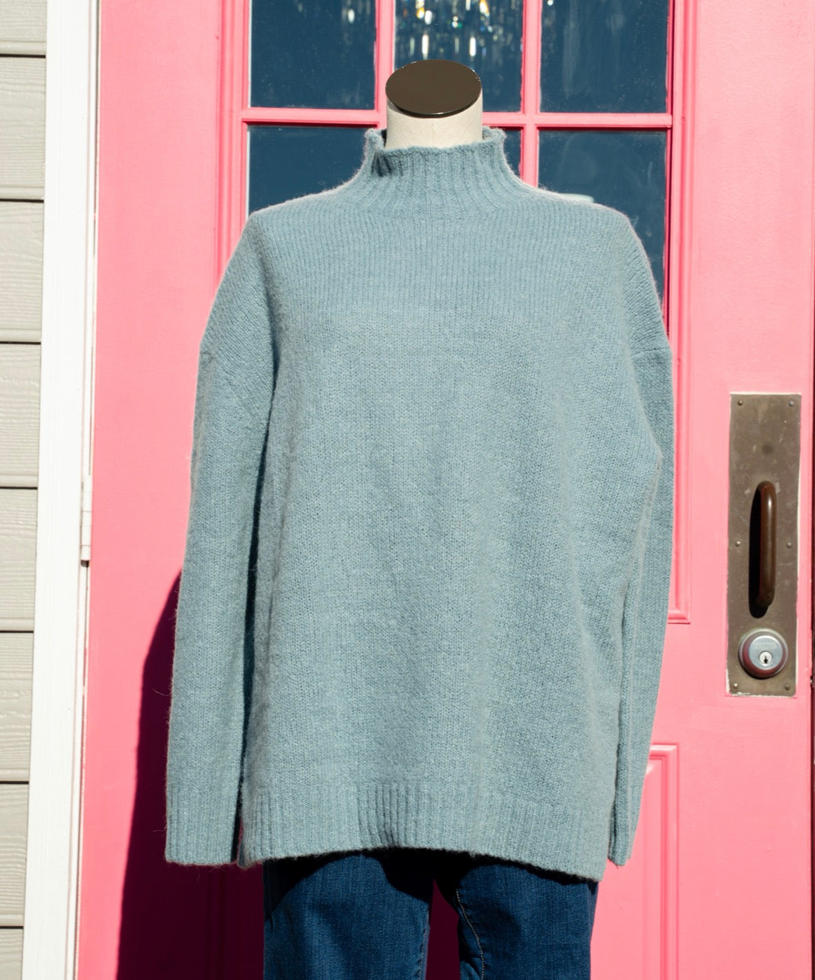 Jenni Kayne blue wool blend cashmere size XL