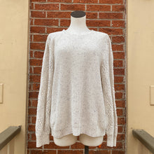 Loft cream navy burgundy sweater size XLarge