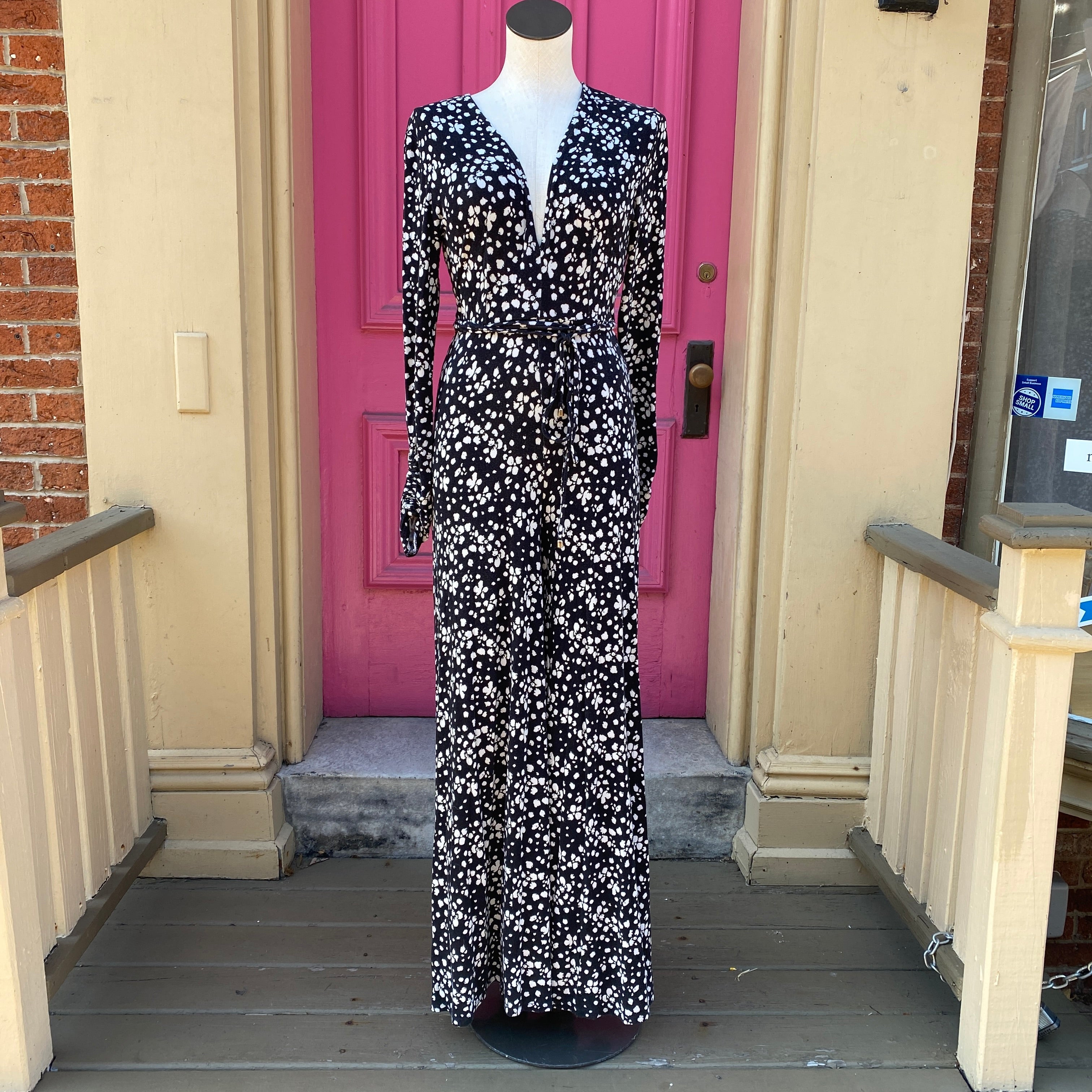 Free People black white jumpsuit size 4