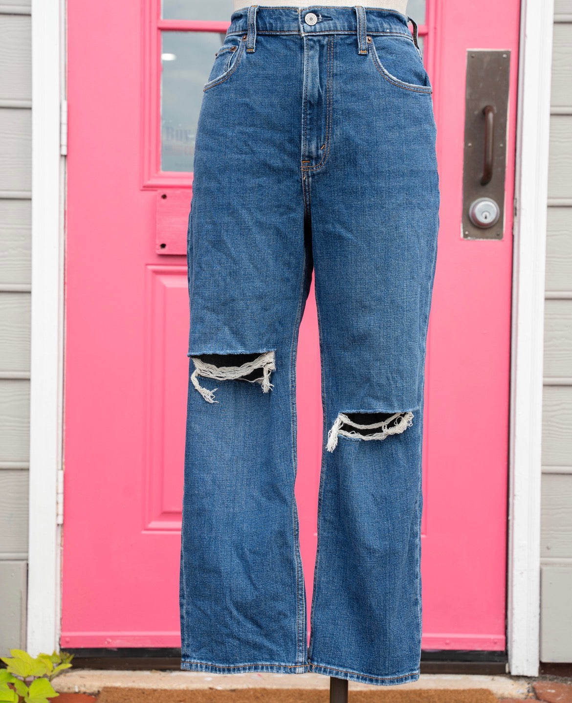 Abercrombie & Fitch ankle straight ultra high rise jeans size 10S