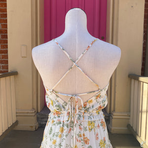 Lost + Wander yellow floral dress size XS New With Tags