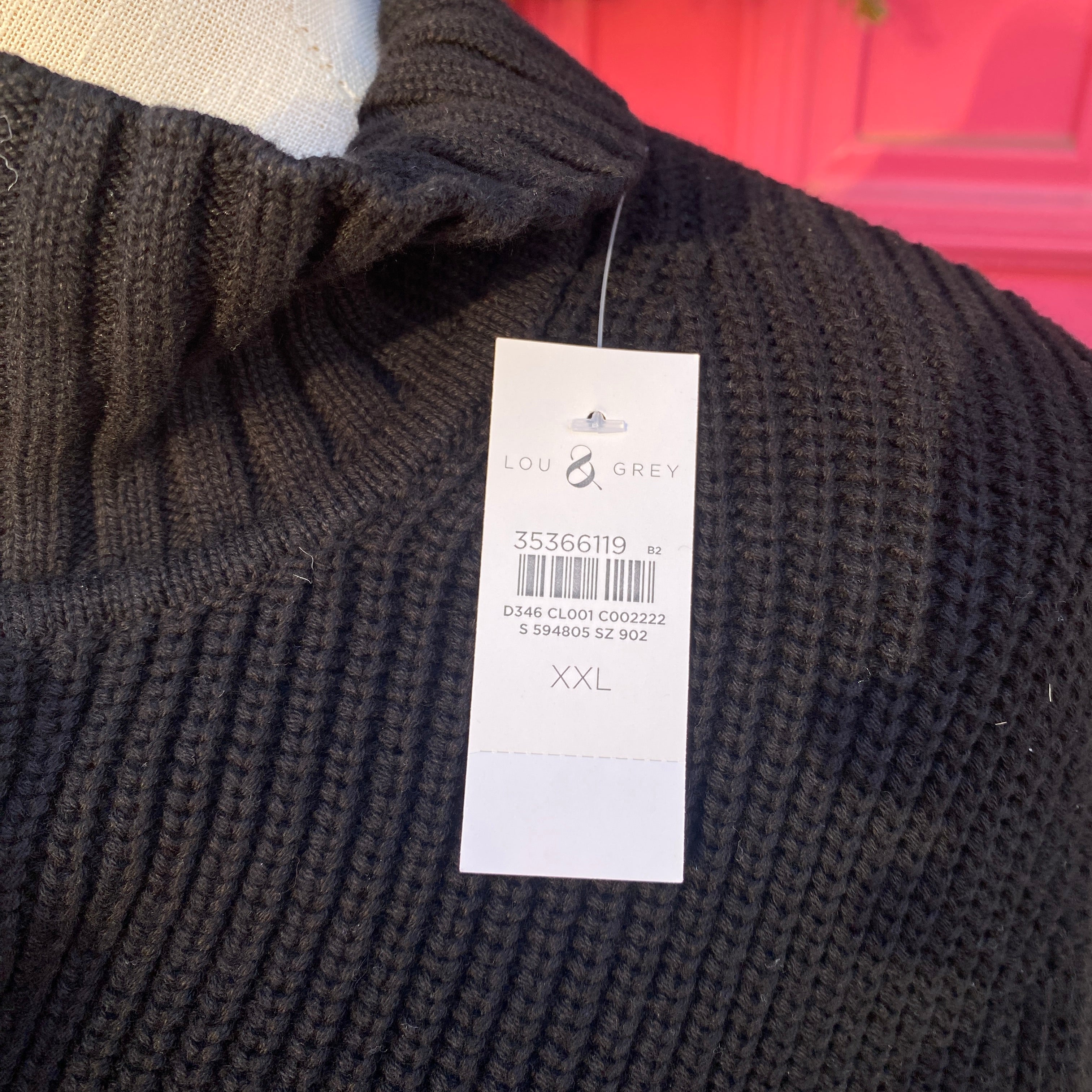 Lou & Grey black sweater jacket size XXL New With Tags