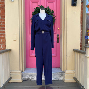 Ted Baker navy jumpsuit size 16 New With Tags