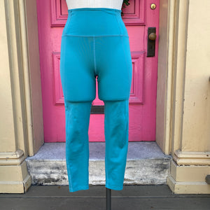 Girlfriend Collective teal workout leggings size Small