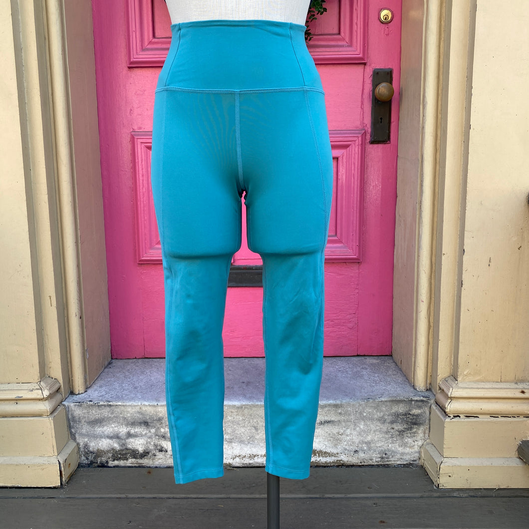 Girlfriend Collective teal workout leggings size Small