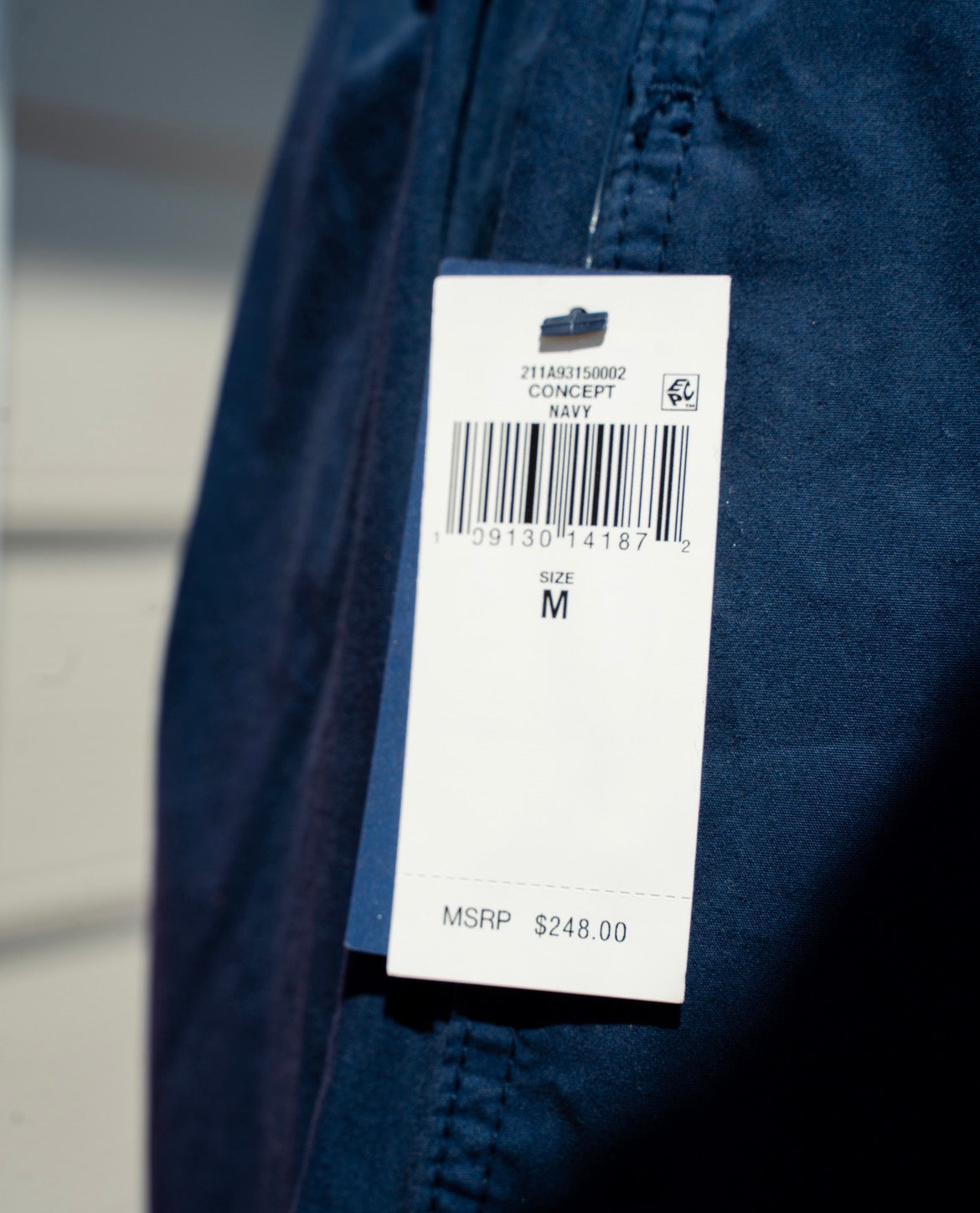 Polo Ralph Lauren navy barrel pants size M NWT