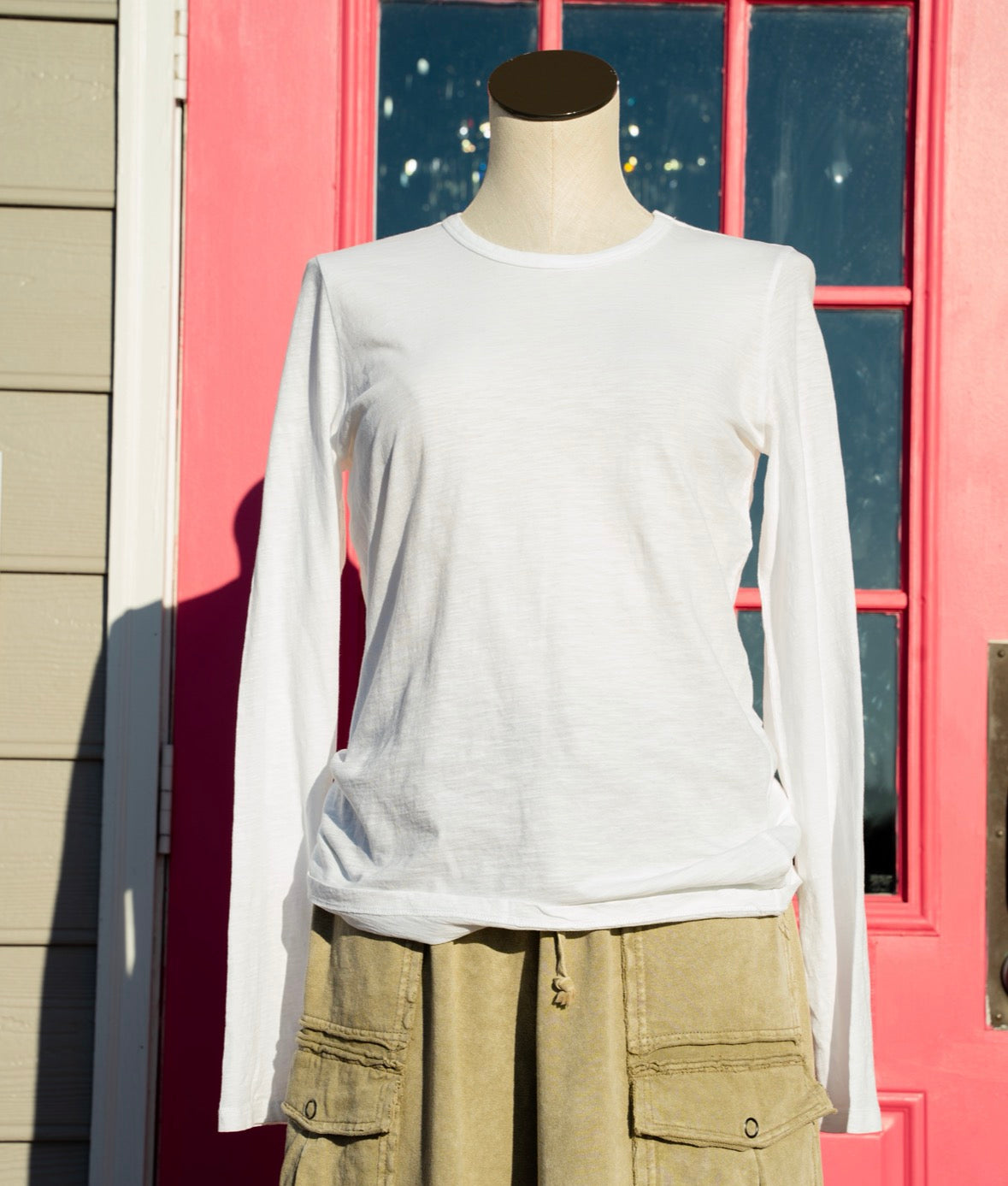 Aerie white LS top size M NWT
